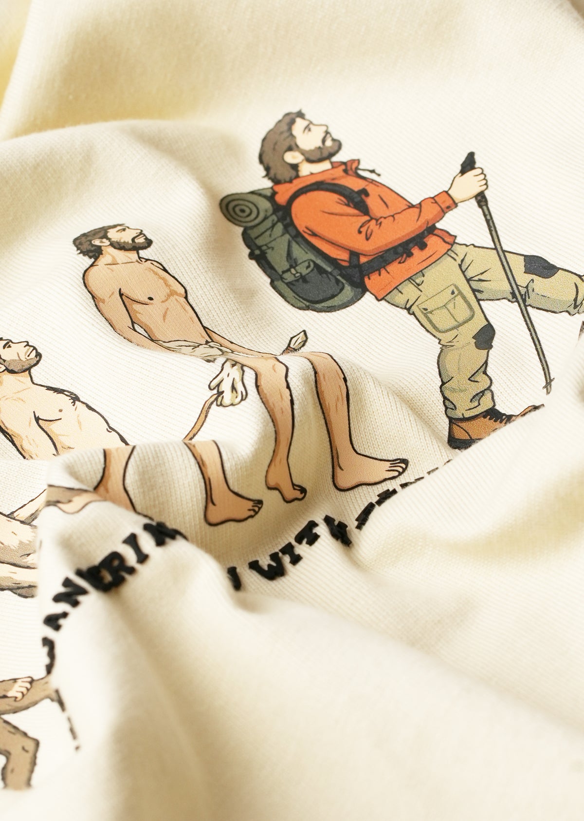 Cream Evolution Graphic T-shirt