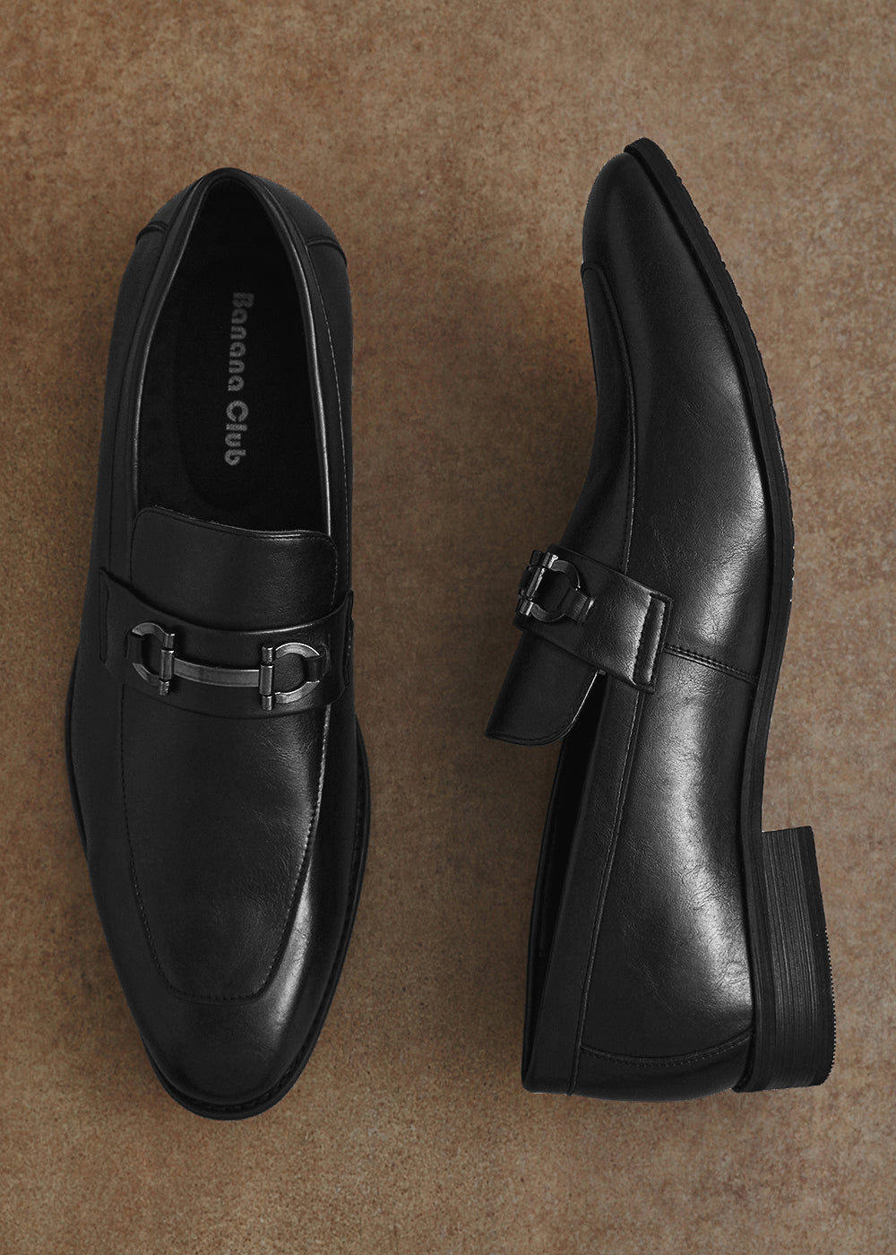 Black Horsebit Loafers