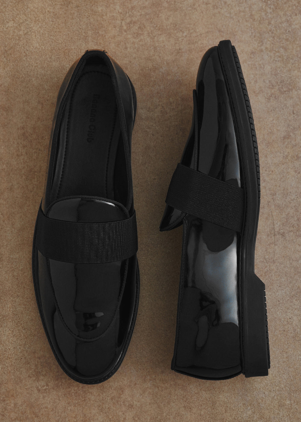 Black Patent Band Loafers