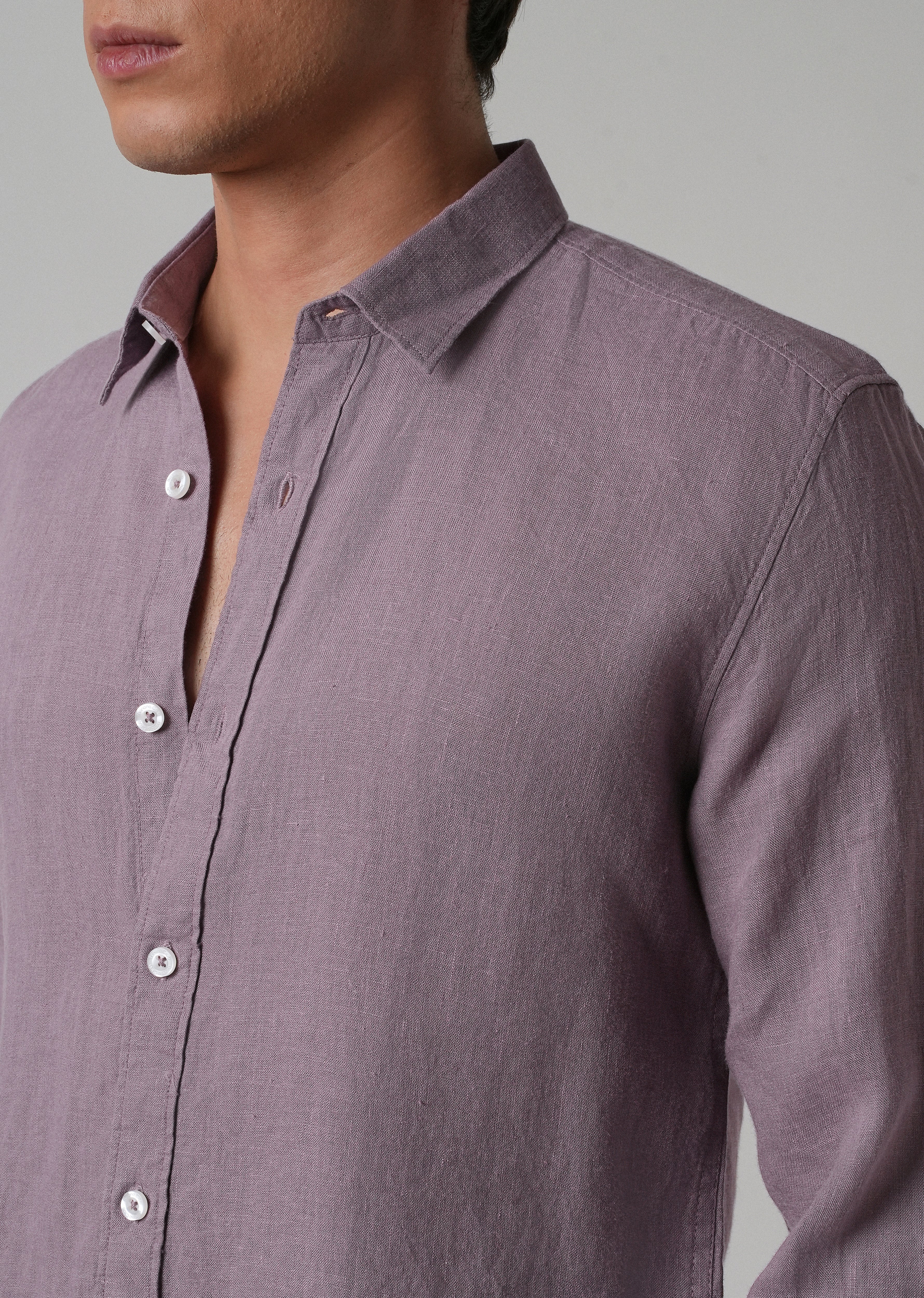 100% Pure Lavender Linen Shirt