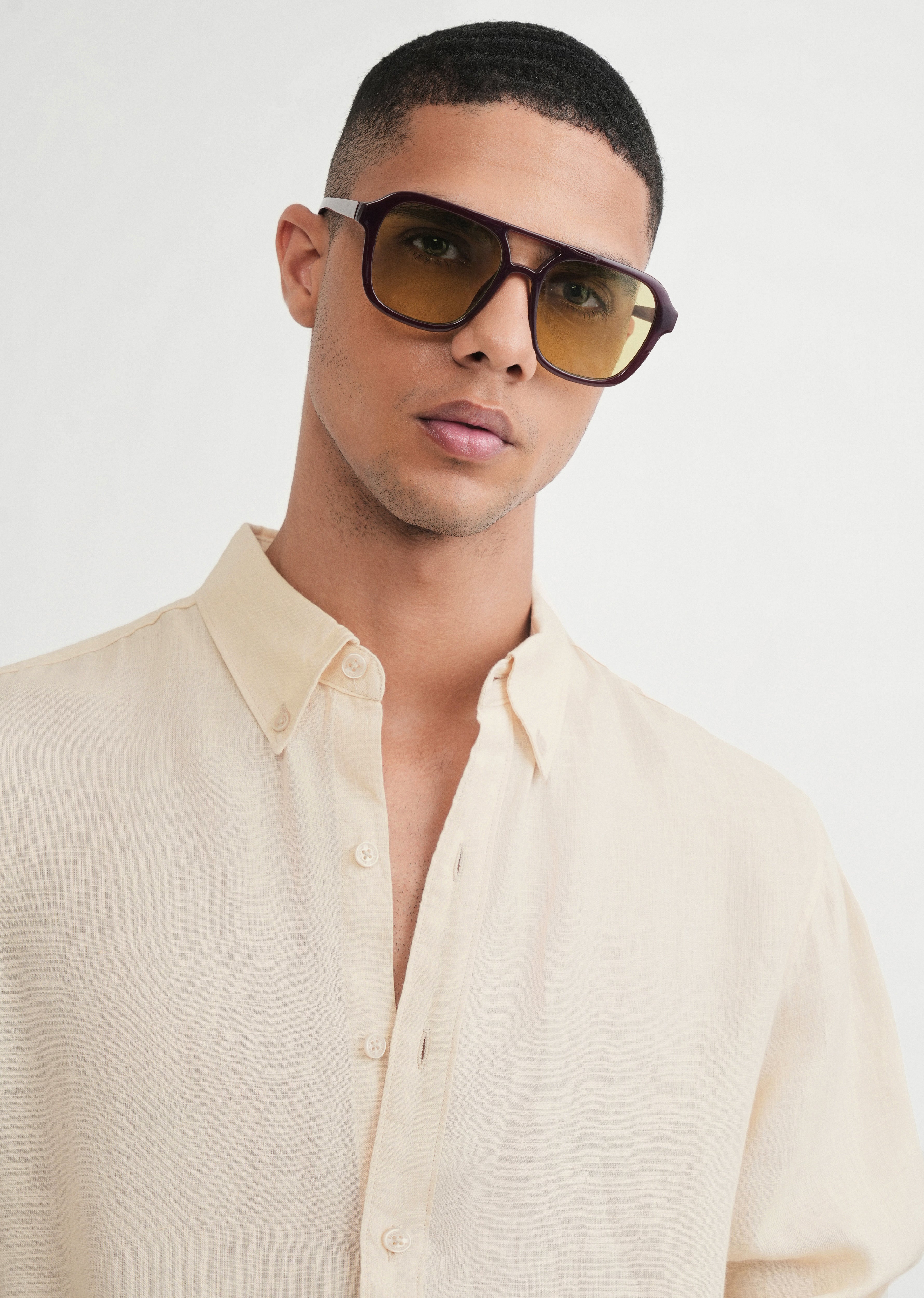 100% Pure Linen Cream Shirt