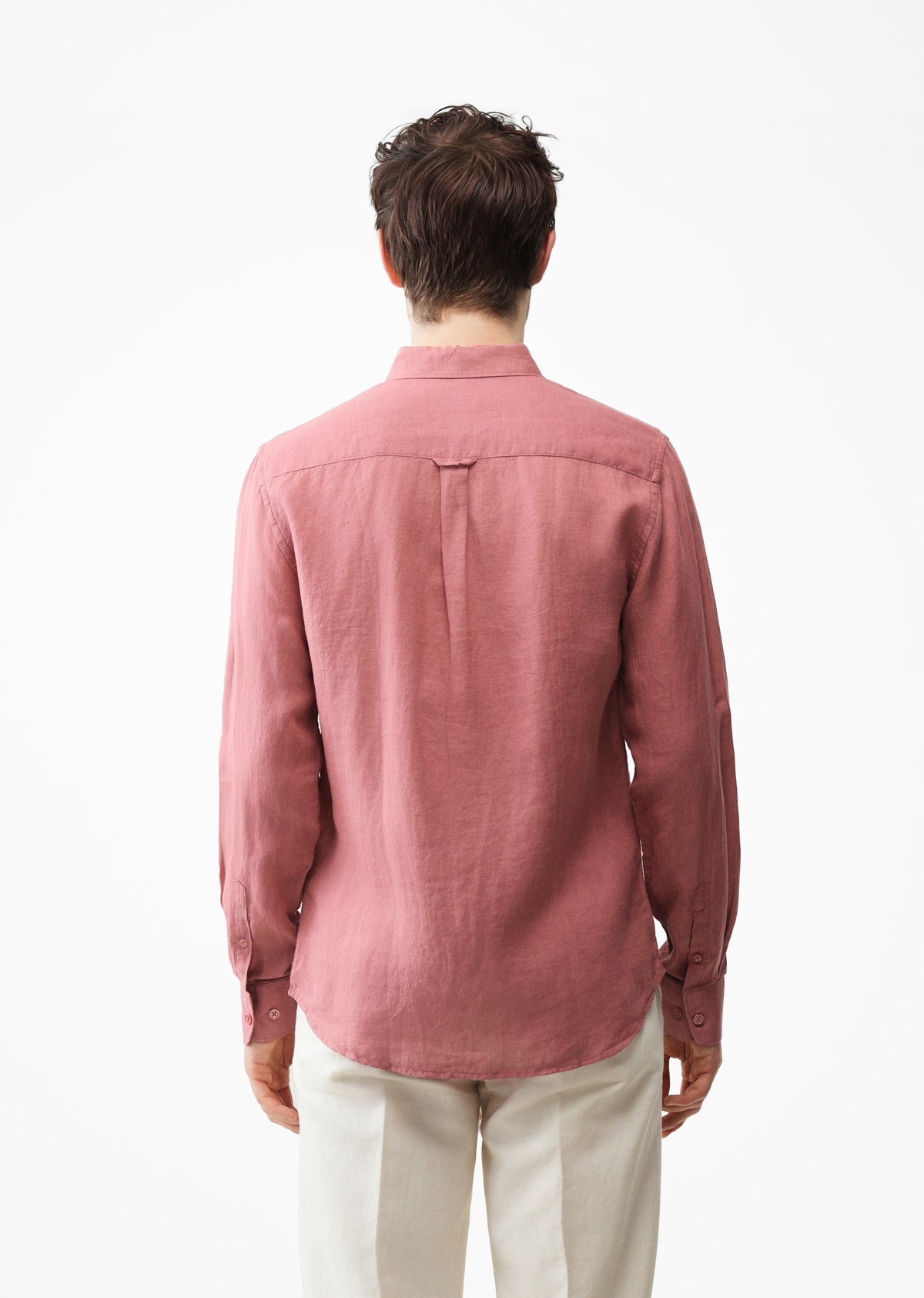100% Pure Crimson Linen Shirt