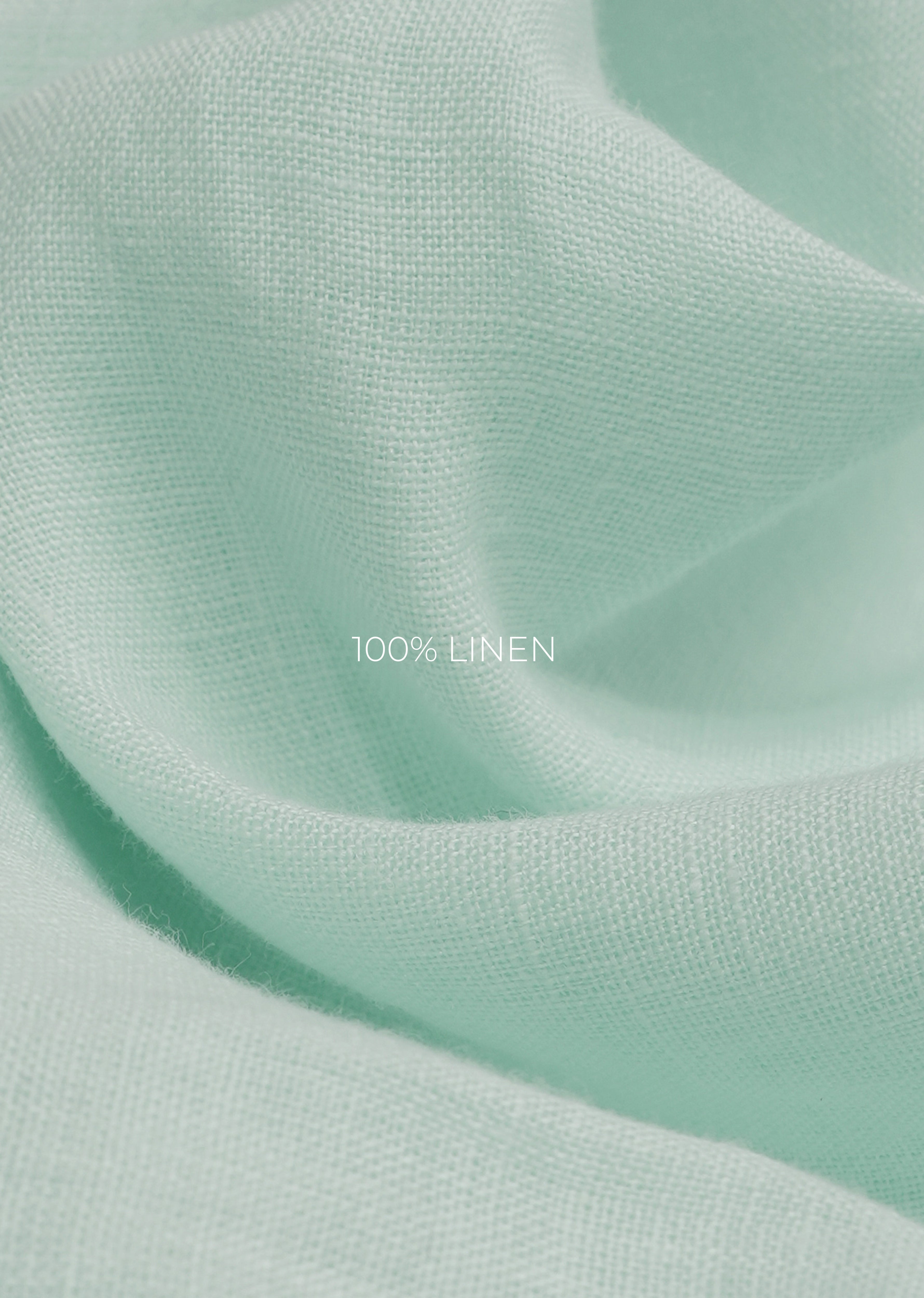 100% Pure Linen Mint Green Shirt
