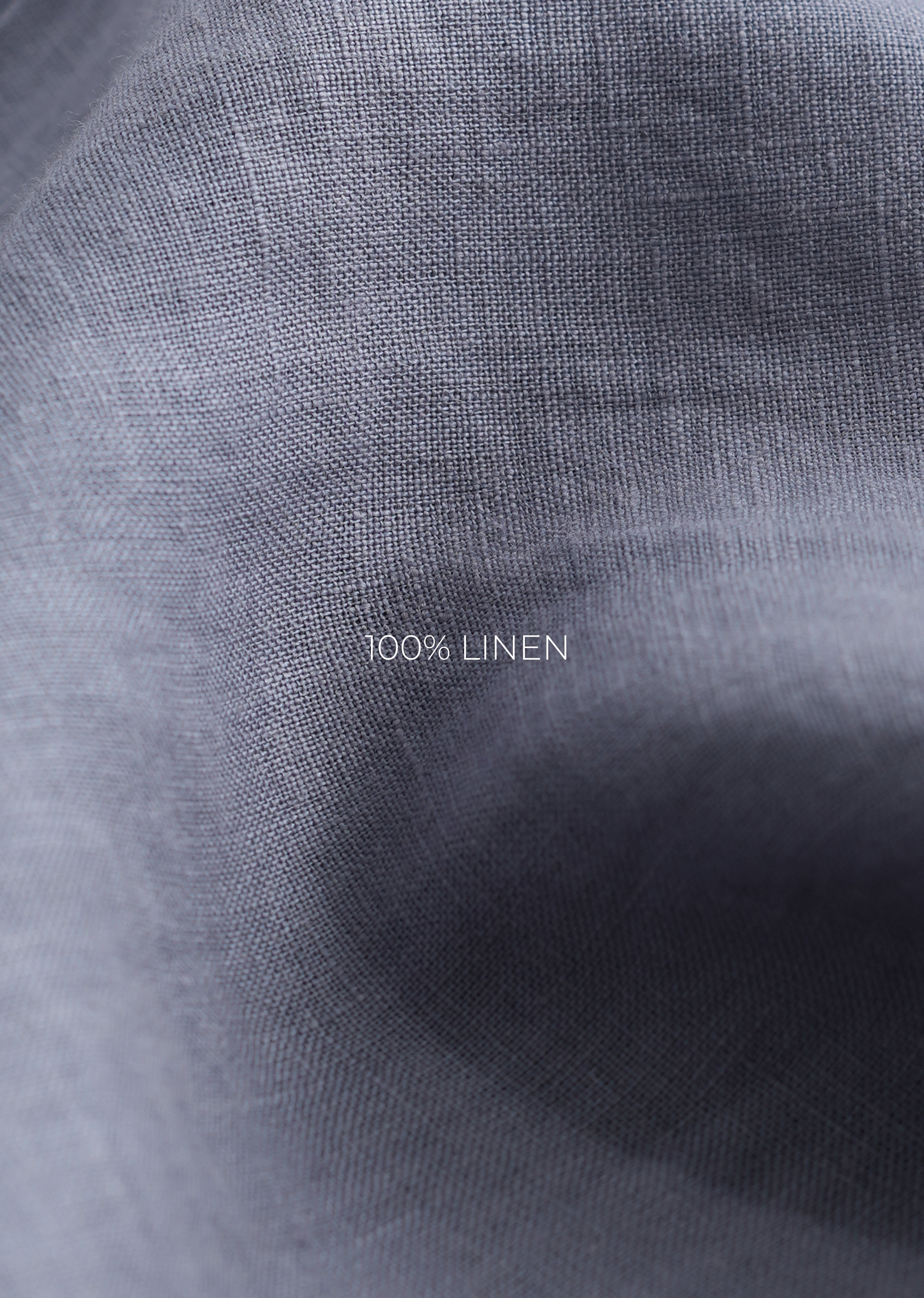 100% Pure Linen Slate Blue Shirt
