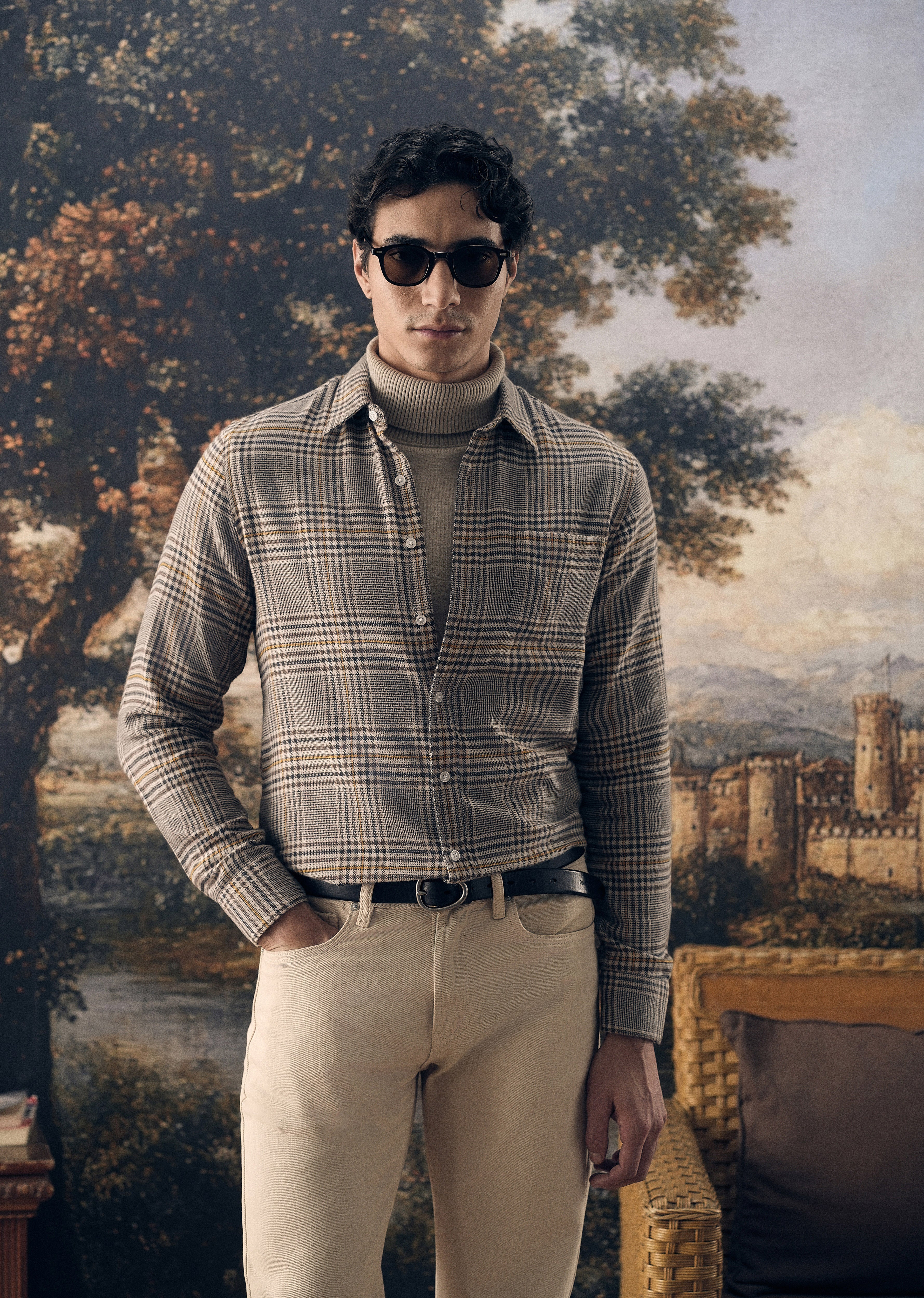 Brown Glen Plaid Check Shirt