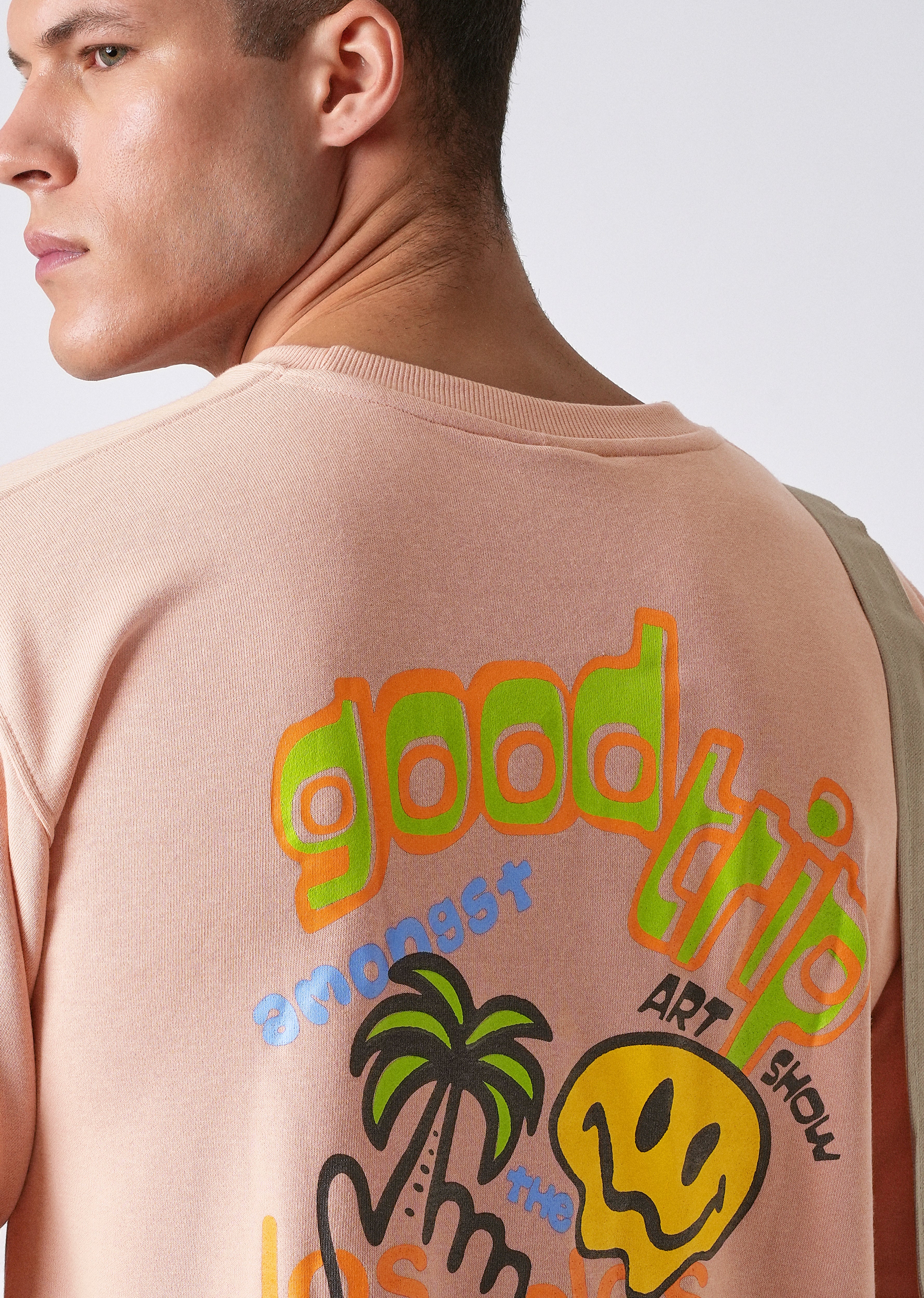 Peach Oversized T-shirt