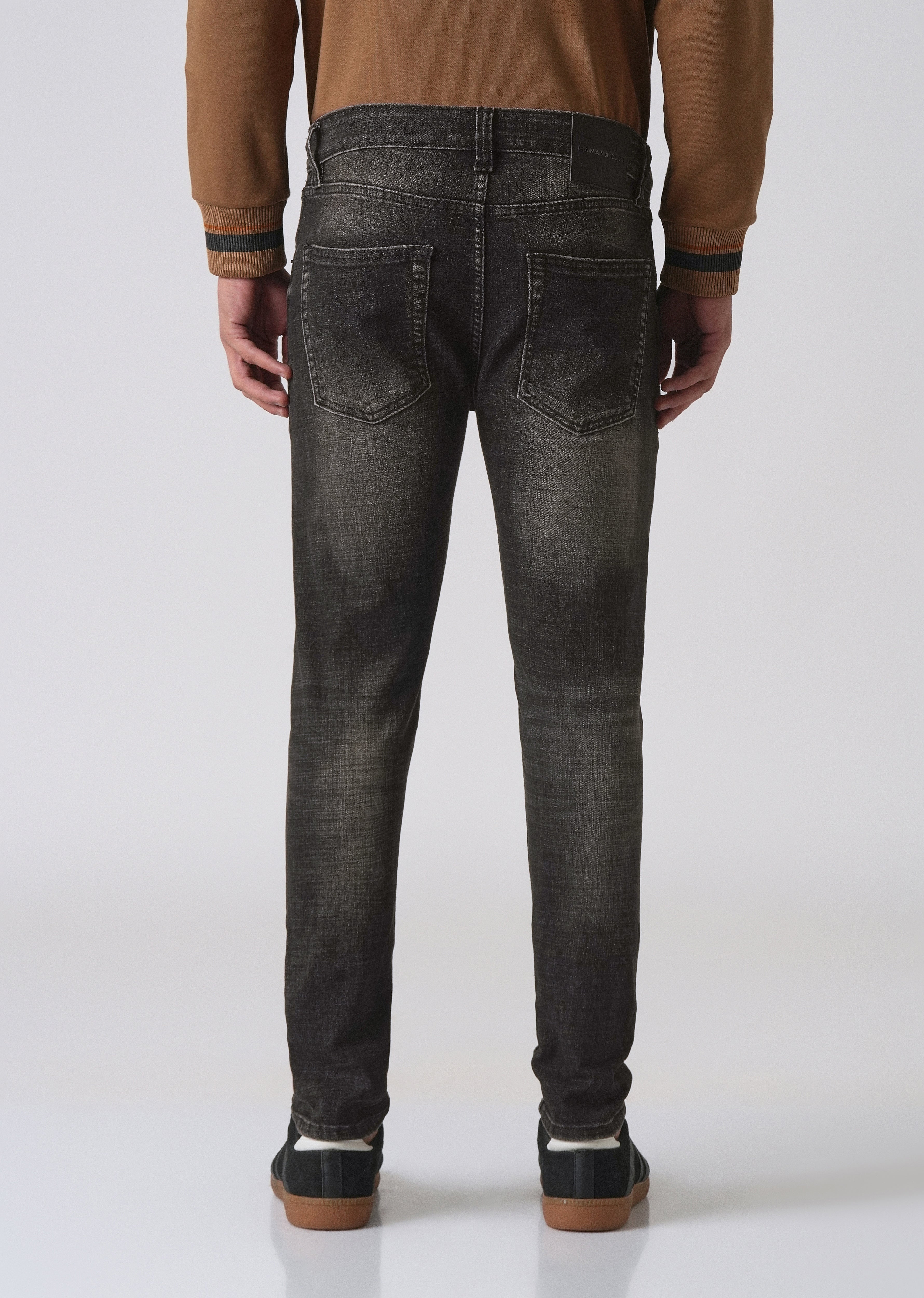 Faded Black Slim Fit Denim