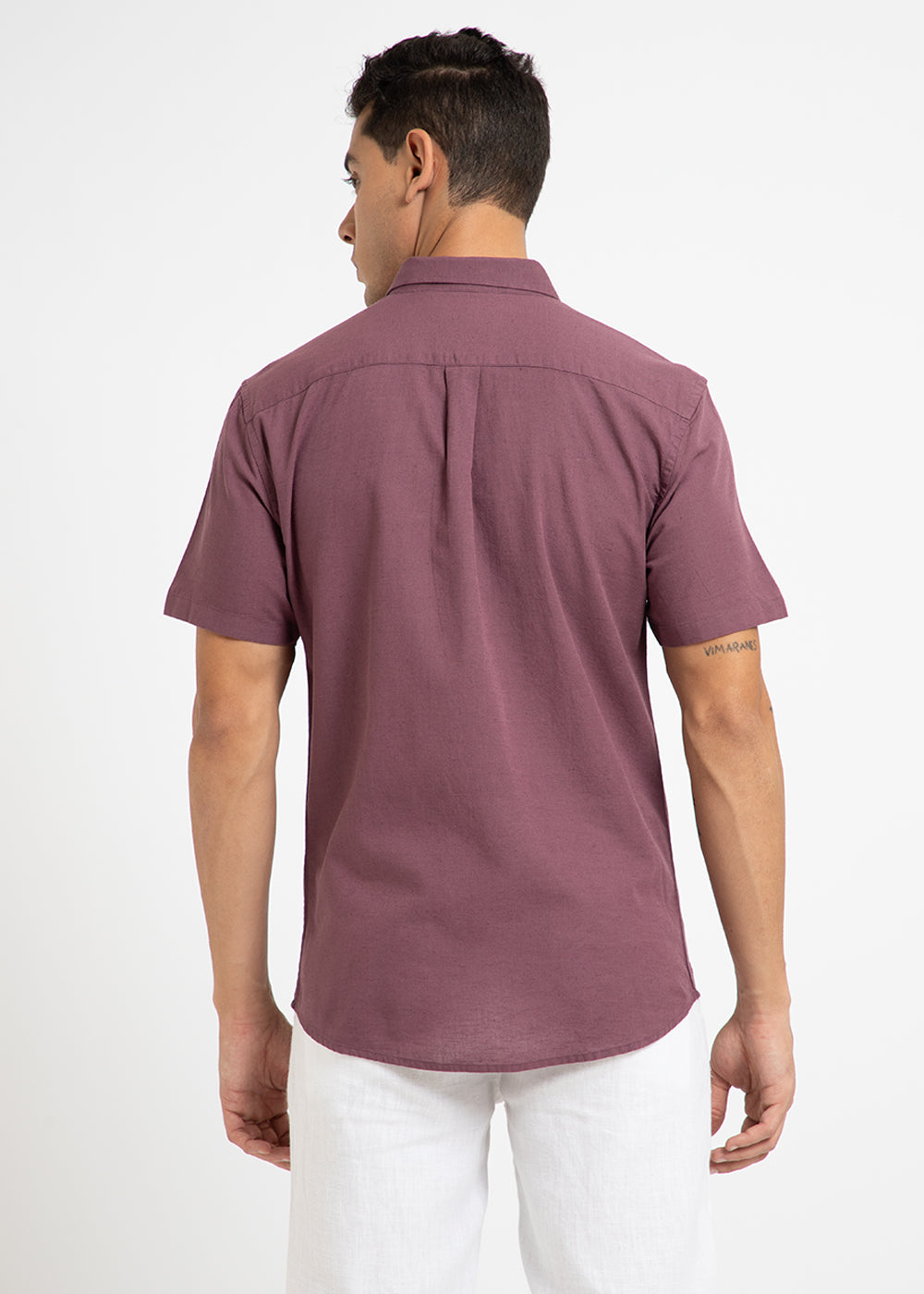 Violet Cotton Linen Shirt
