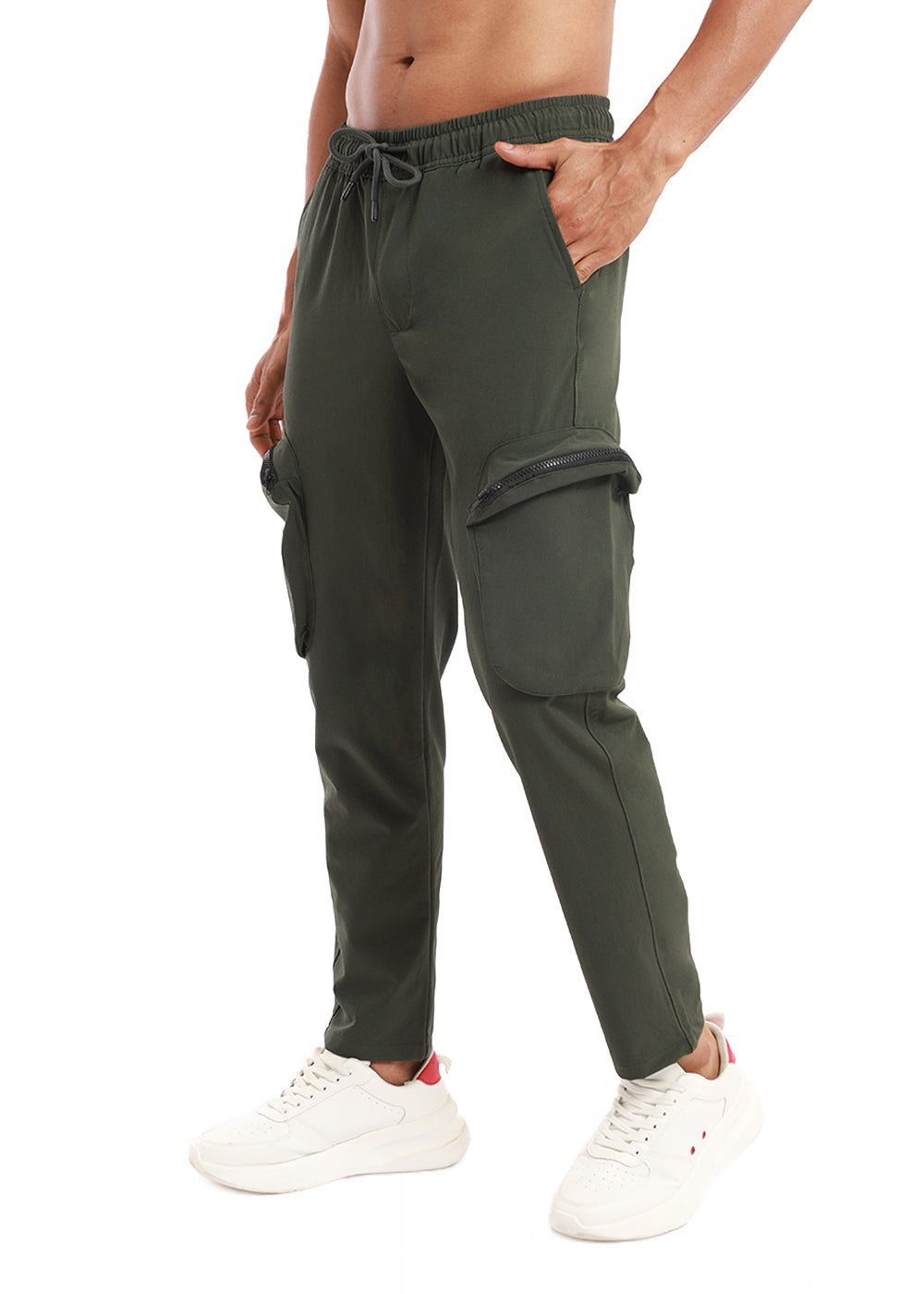 cropped corduroy cargo pants, Nine In The Morning