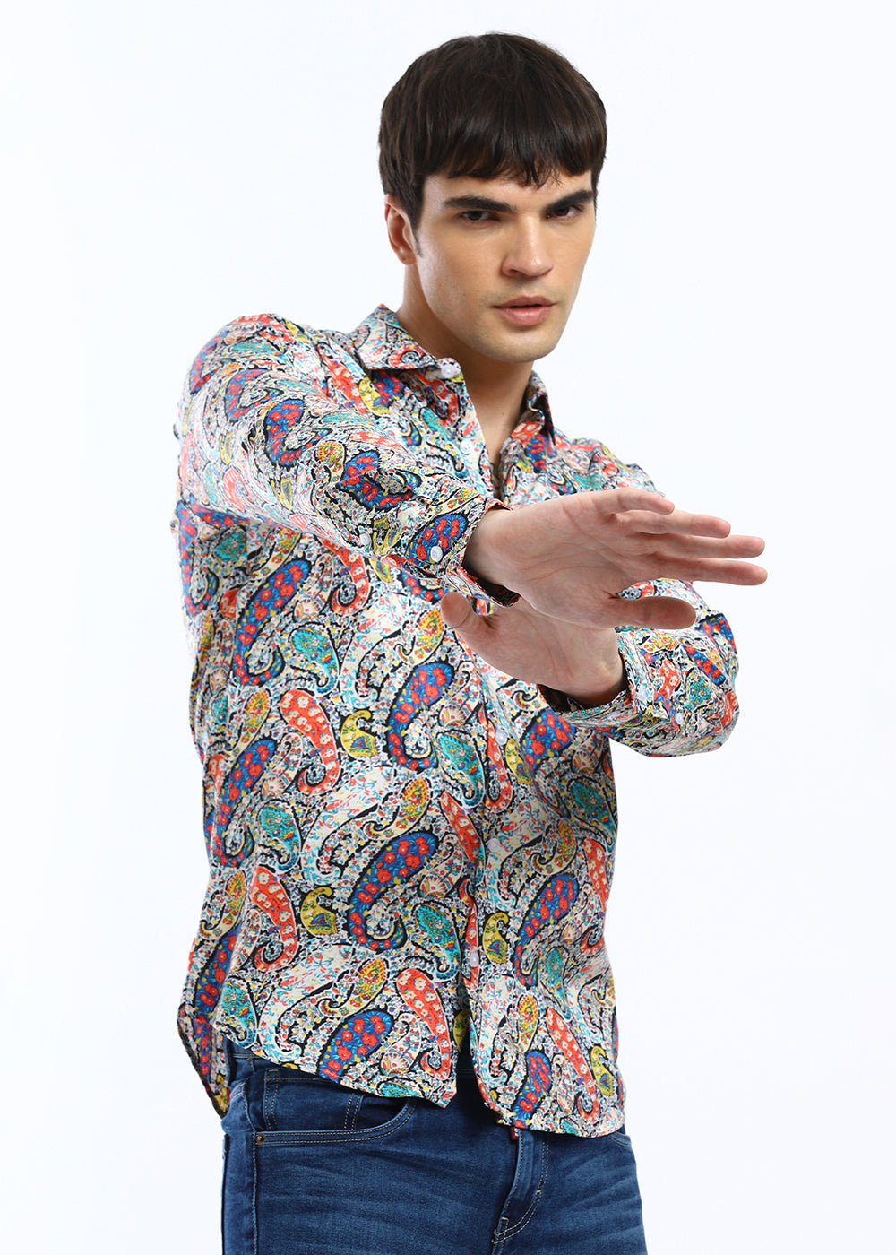 Multi Colour Paisley Printed Shirt