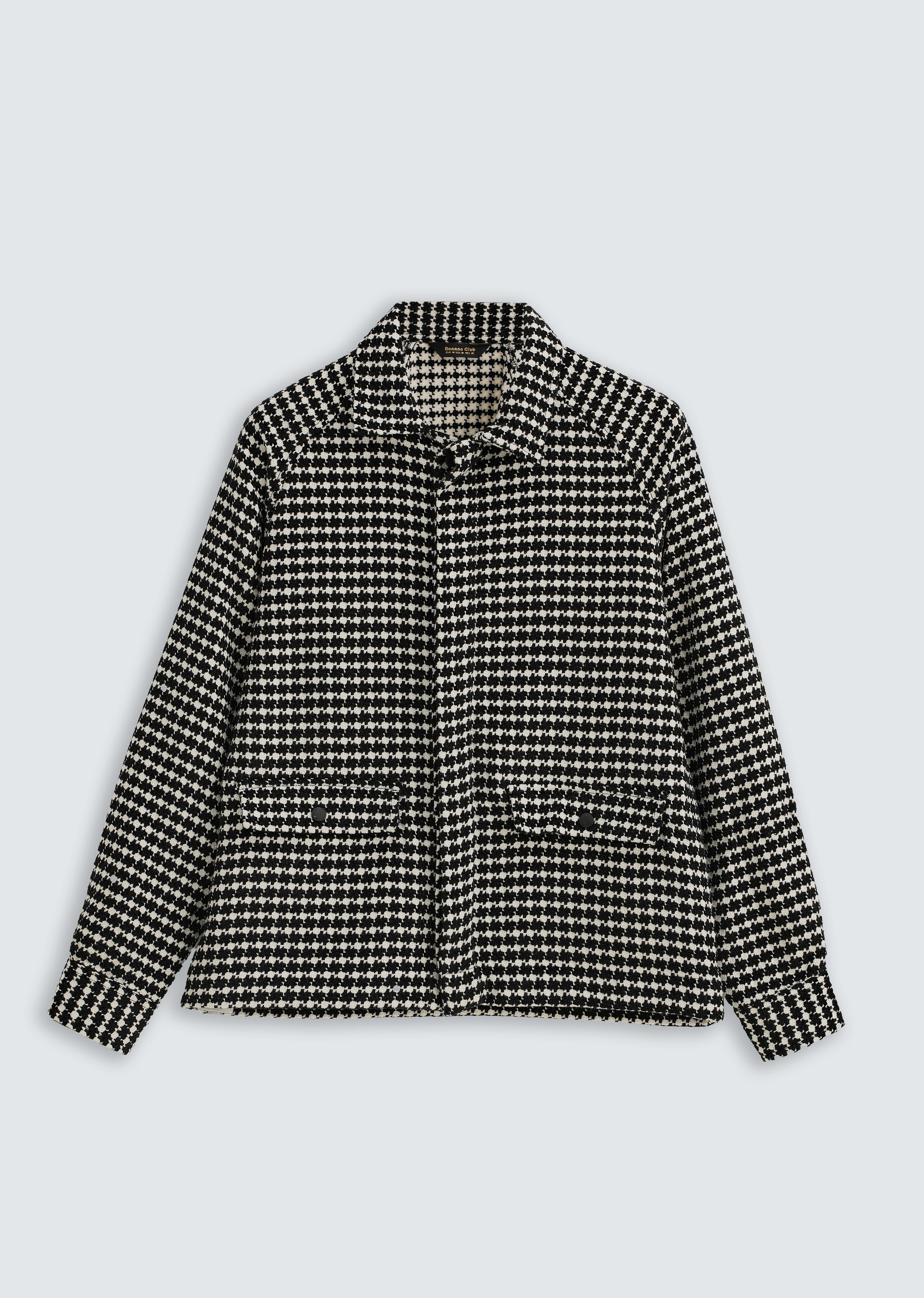 Classic Black Houndstooth Shacket