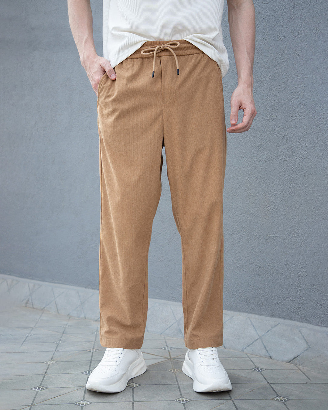 Wood Brown Corduroy Pant