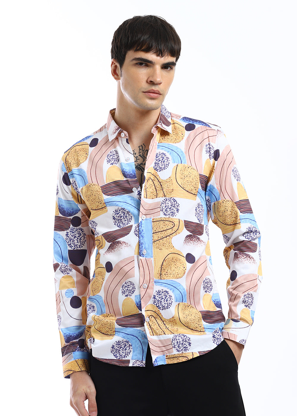 Illusive Abstract Print Shirt