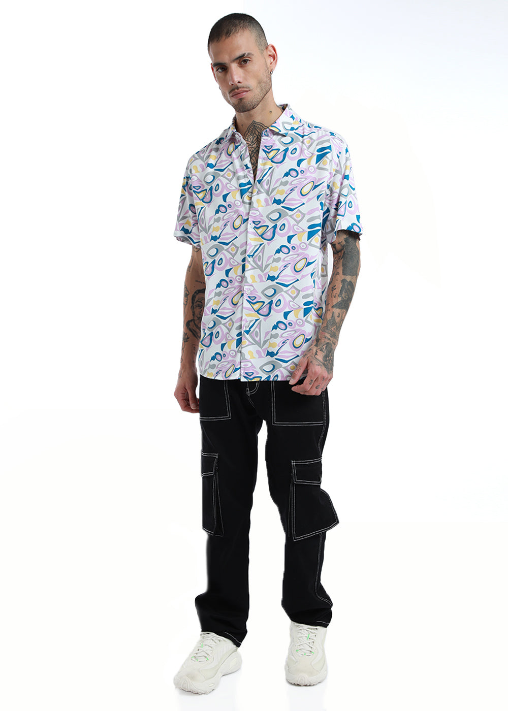Prismatic Print Half Sleeve Shirt