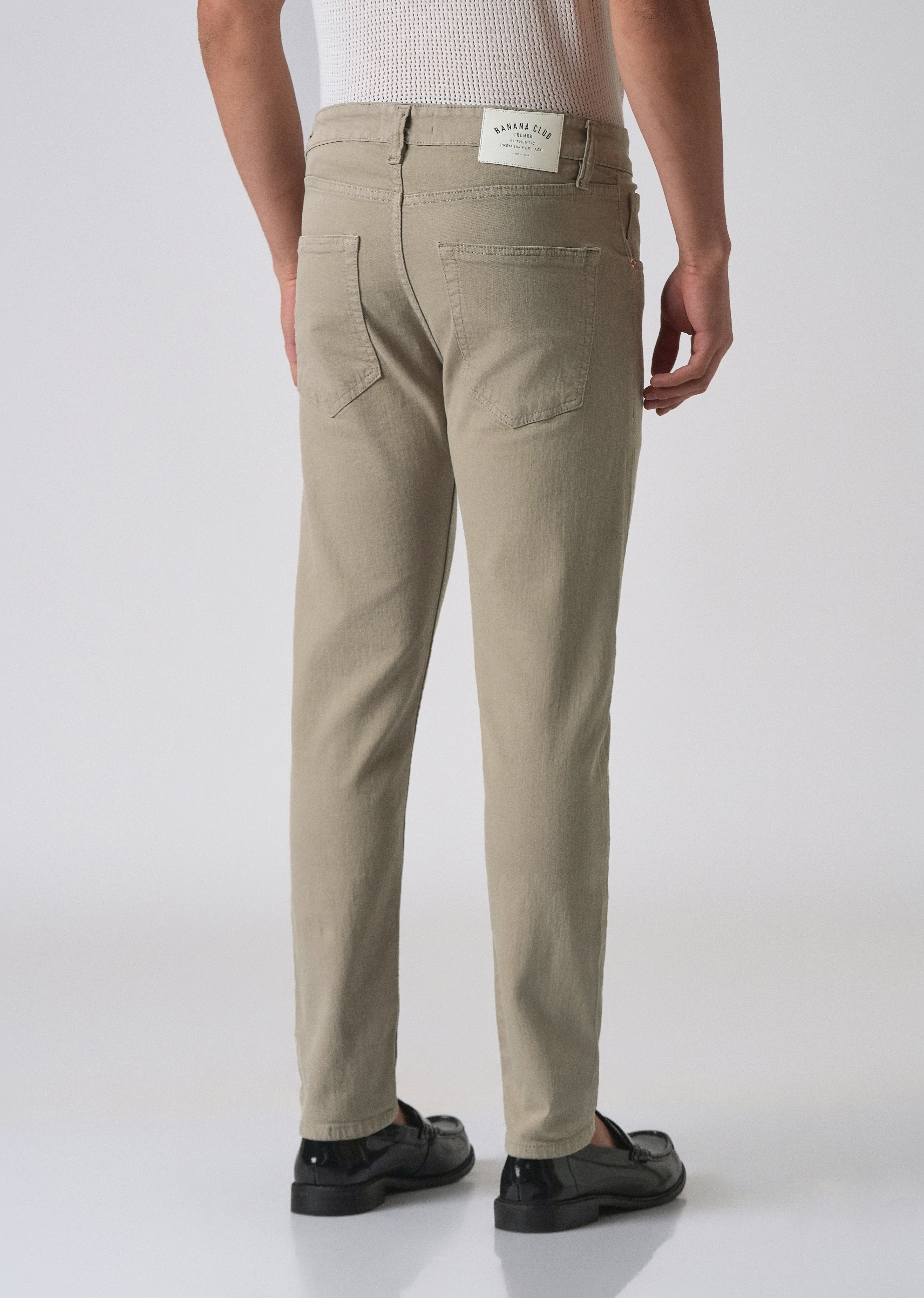 Brown Slim Fit Denim