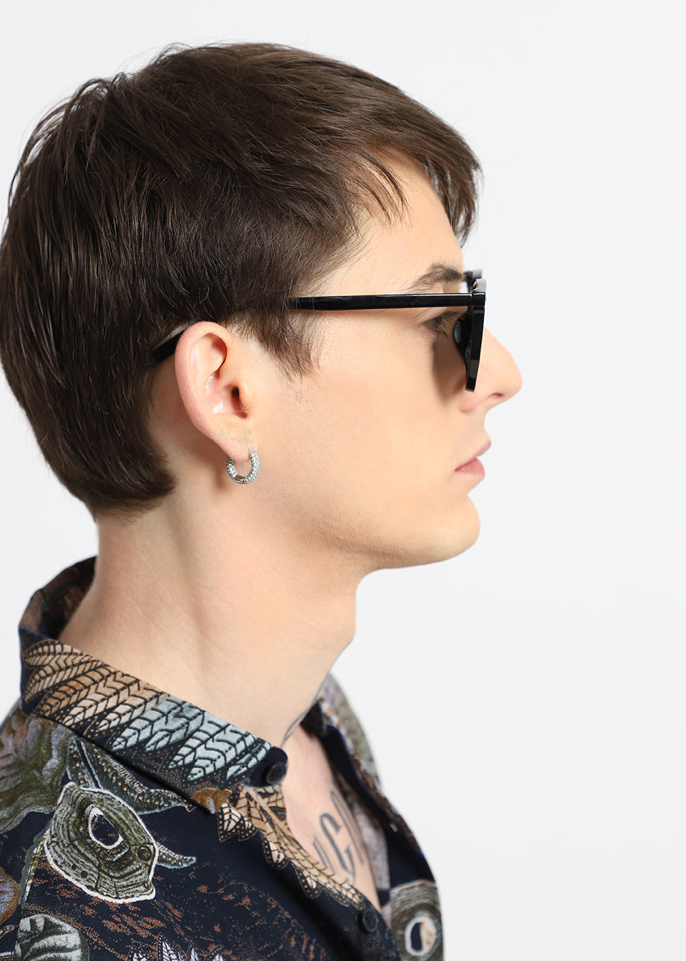 Jet Noir Unisex Square Sunglasses
