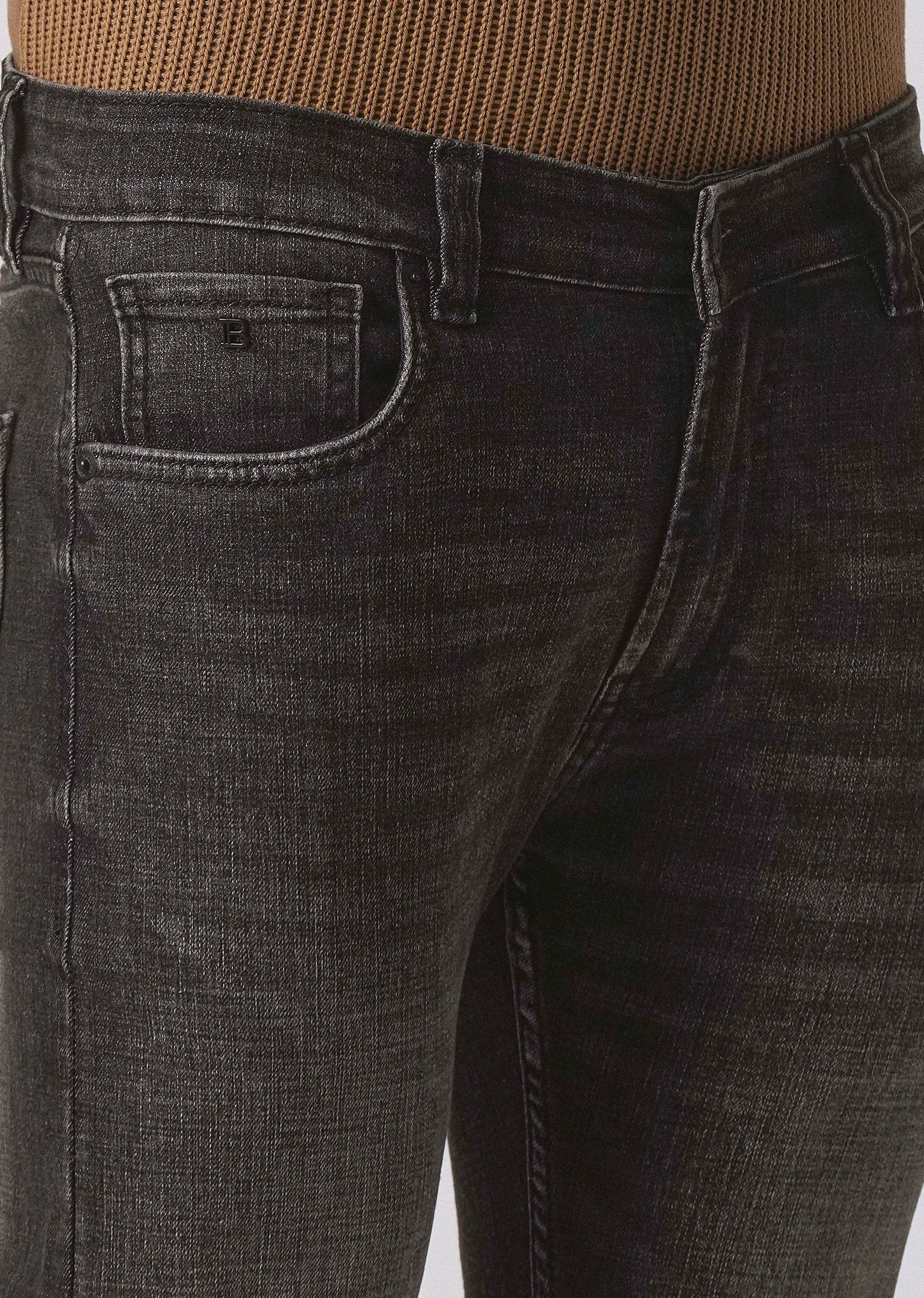 Faded Black Slim Fit Denim