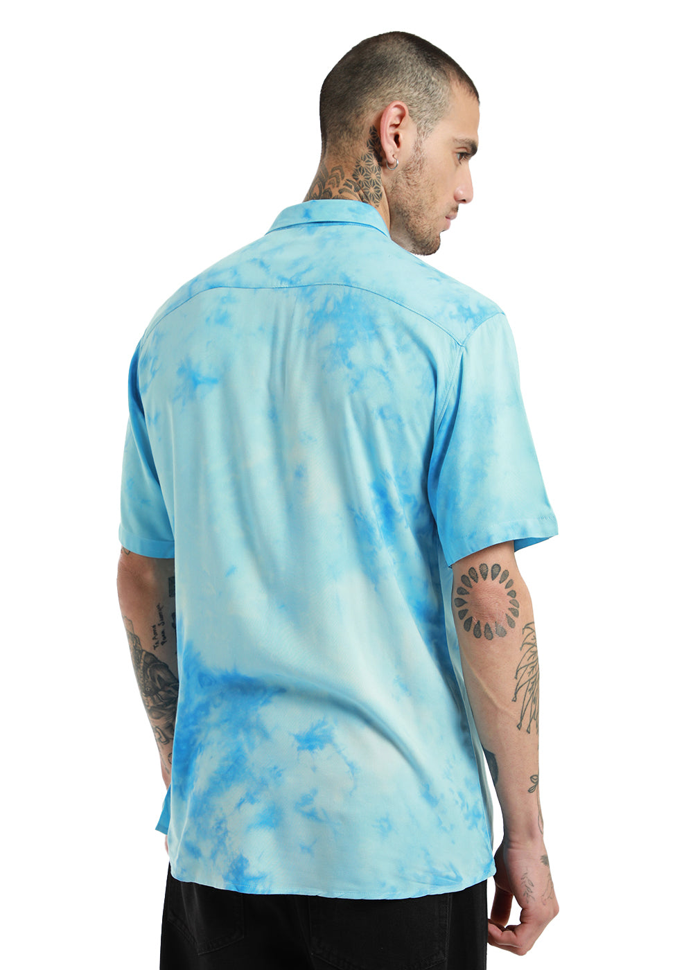 Ocean Tie Dye Half Sleeve Shirt