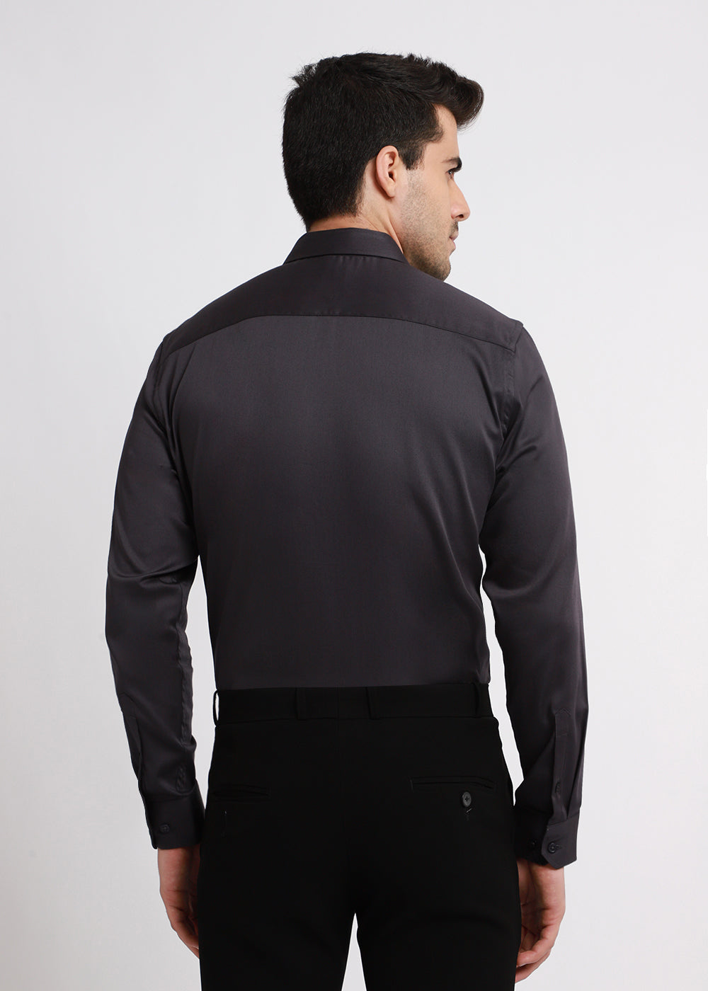 Quarry Gray Satin Shirt