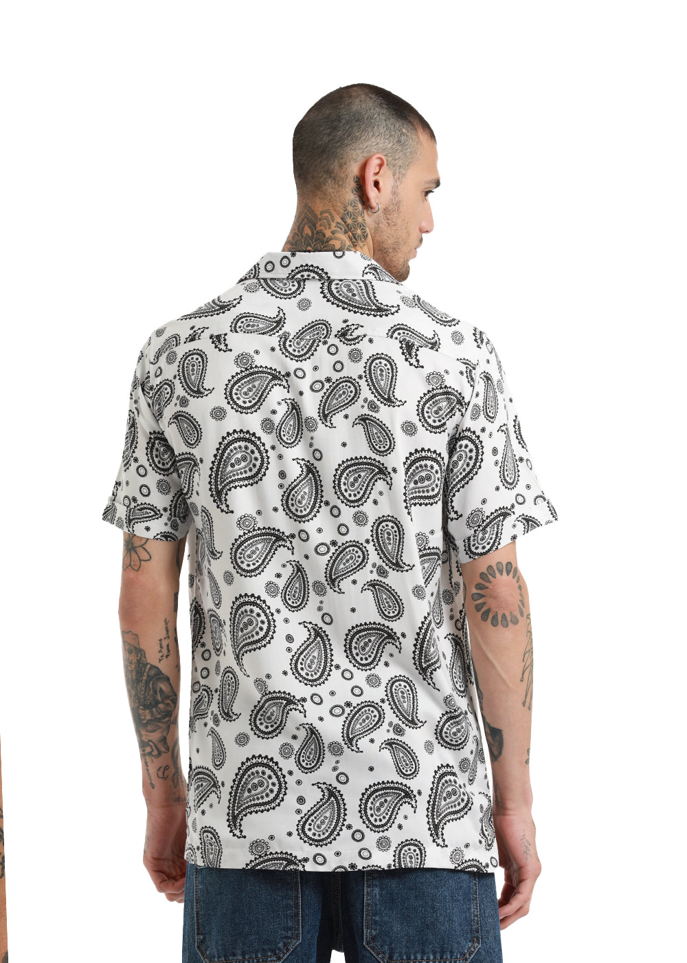 Zubolo Paisley Print Short Sleeve Shirt