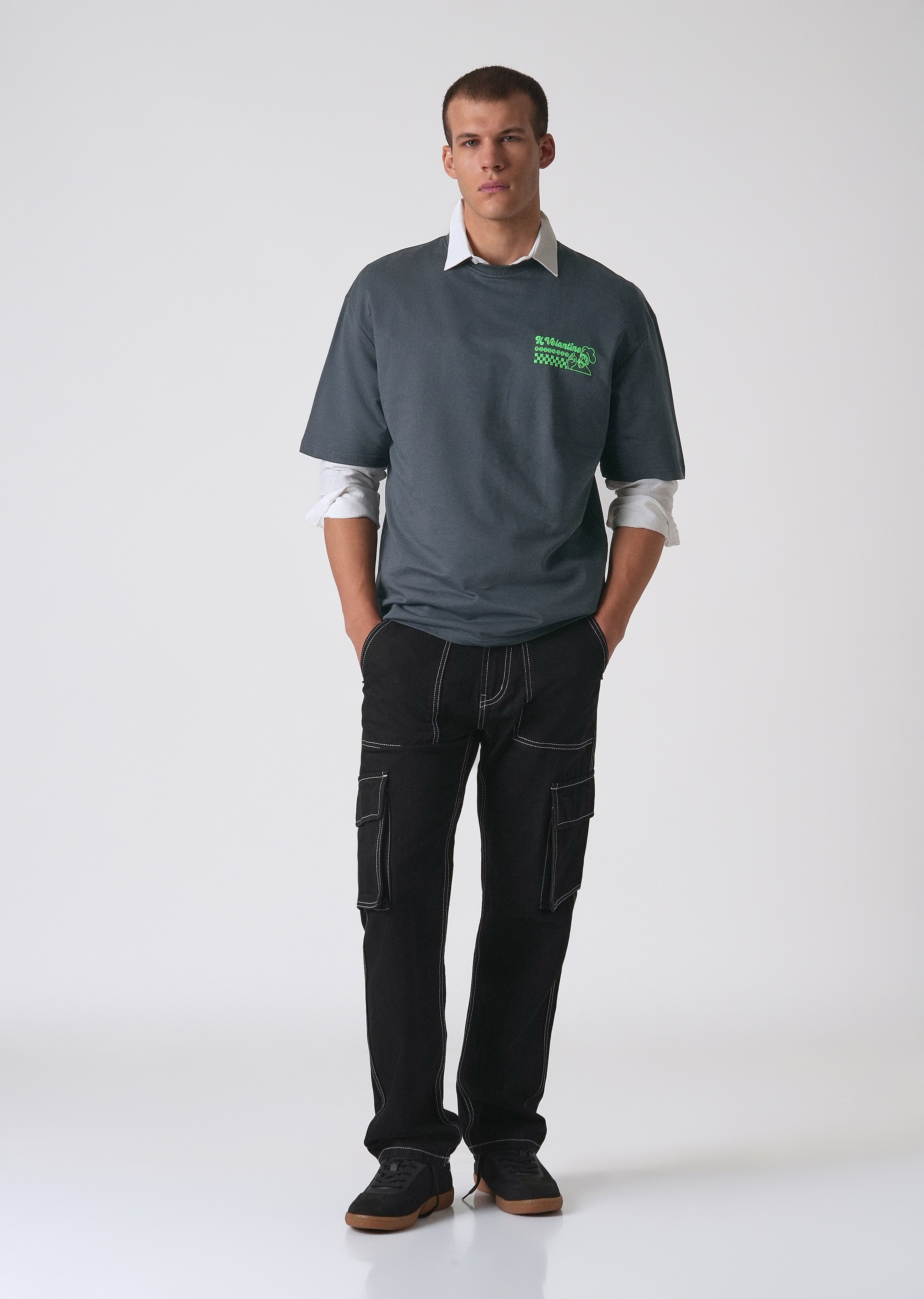 Graphic Novel Black Oversized T-shirt