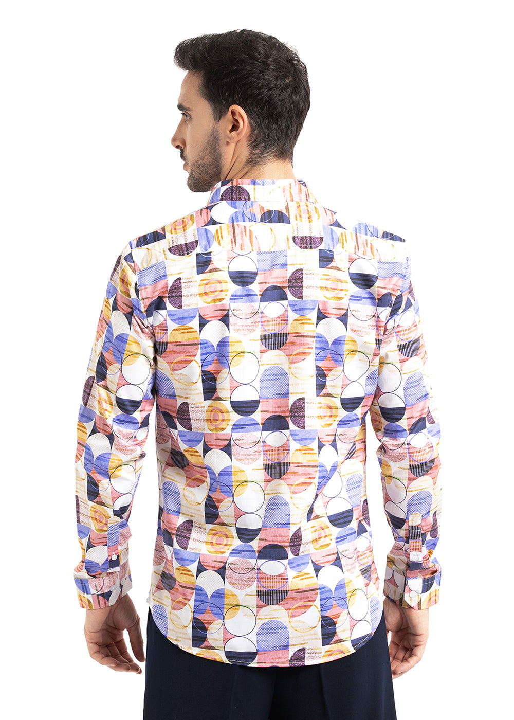 Multi Geometric Print Shirt