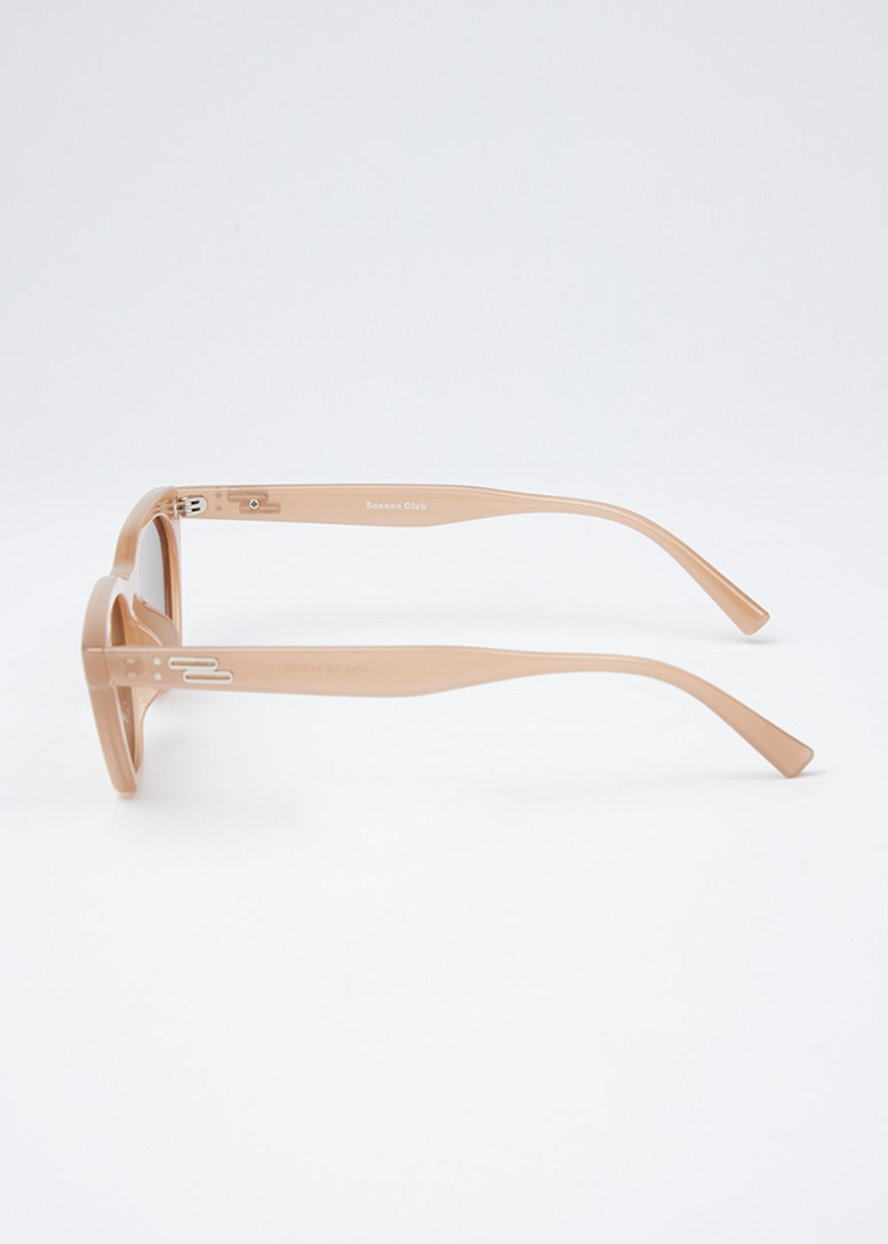 Light Beige Unisex Cat-eye Sunglasses
