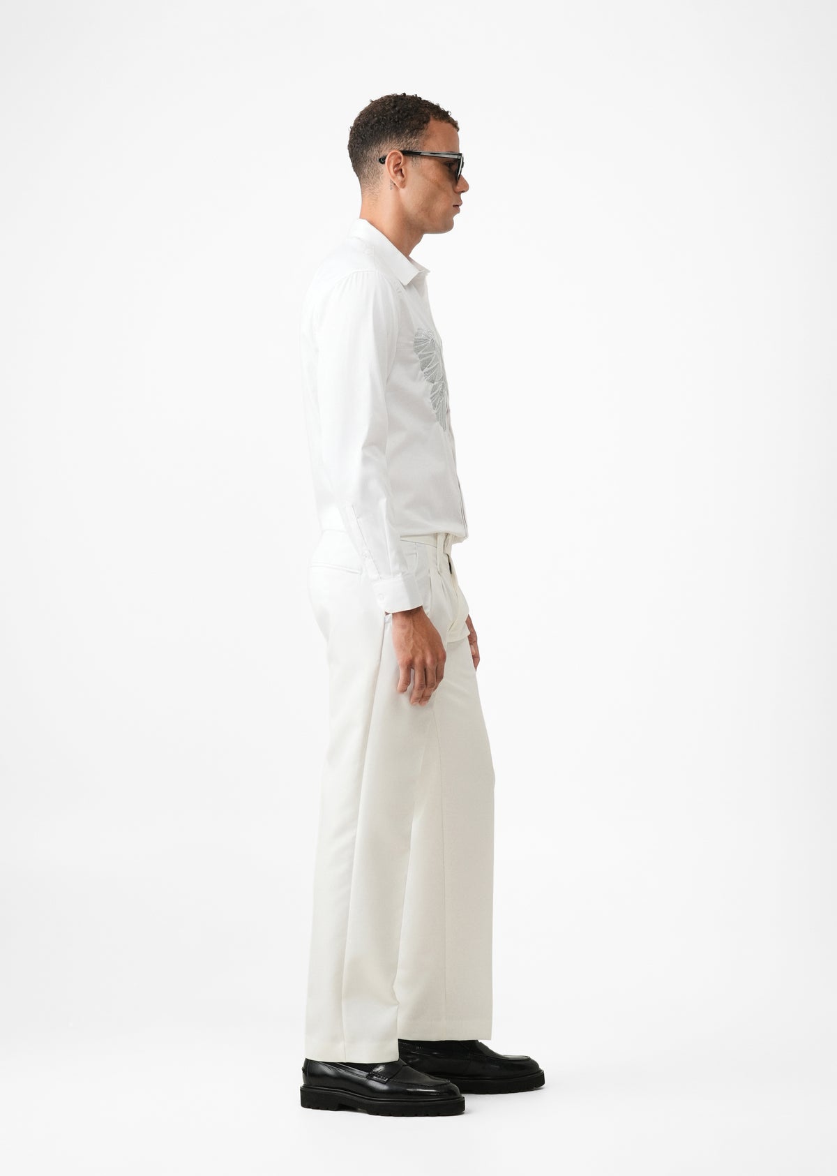 Mist White Flapper Designer Shirt