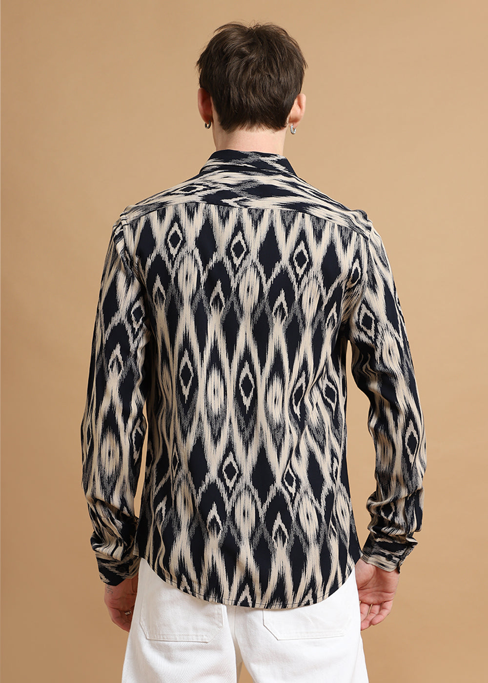 Ikat Black Feather Shirt