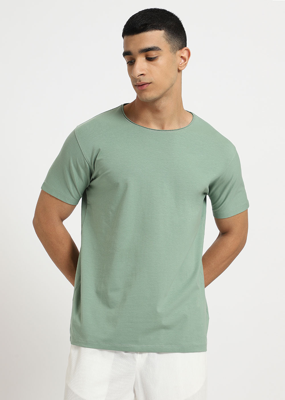 Sea Green Crew neck T-shirt