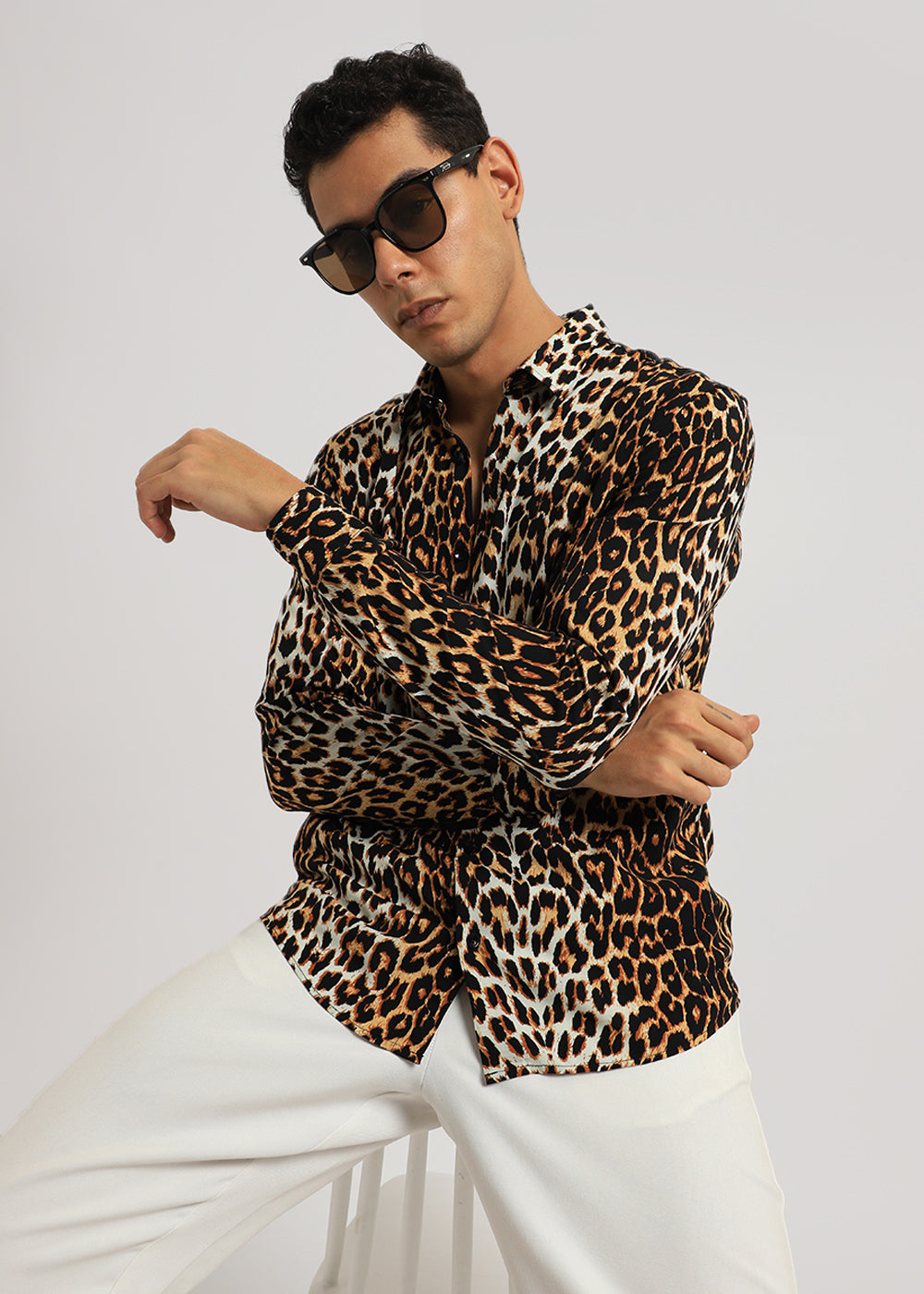 Leopard Print Full sleeve shirt