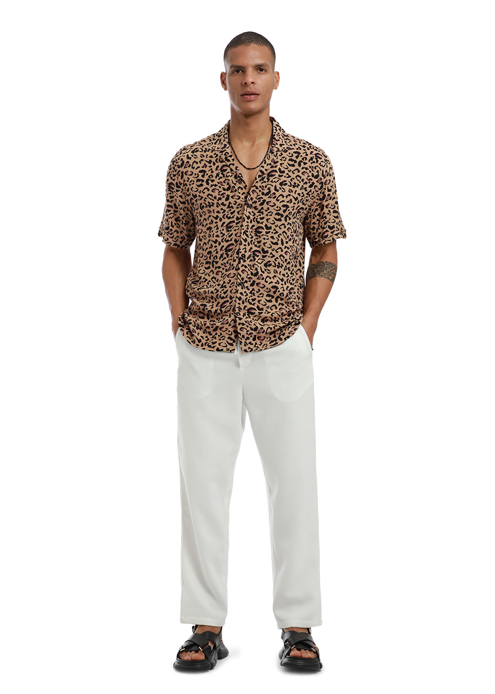 Animalistic Print Half sleeve shirt