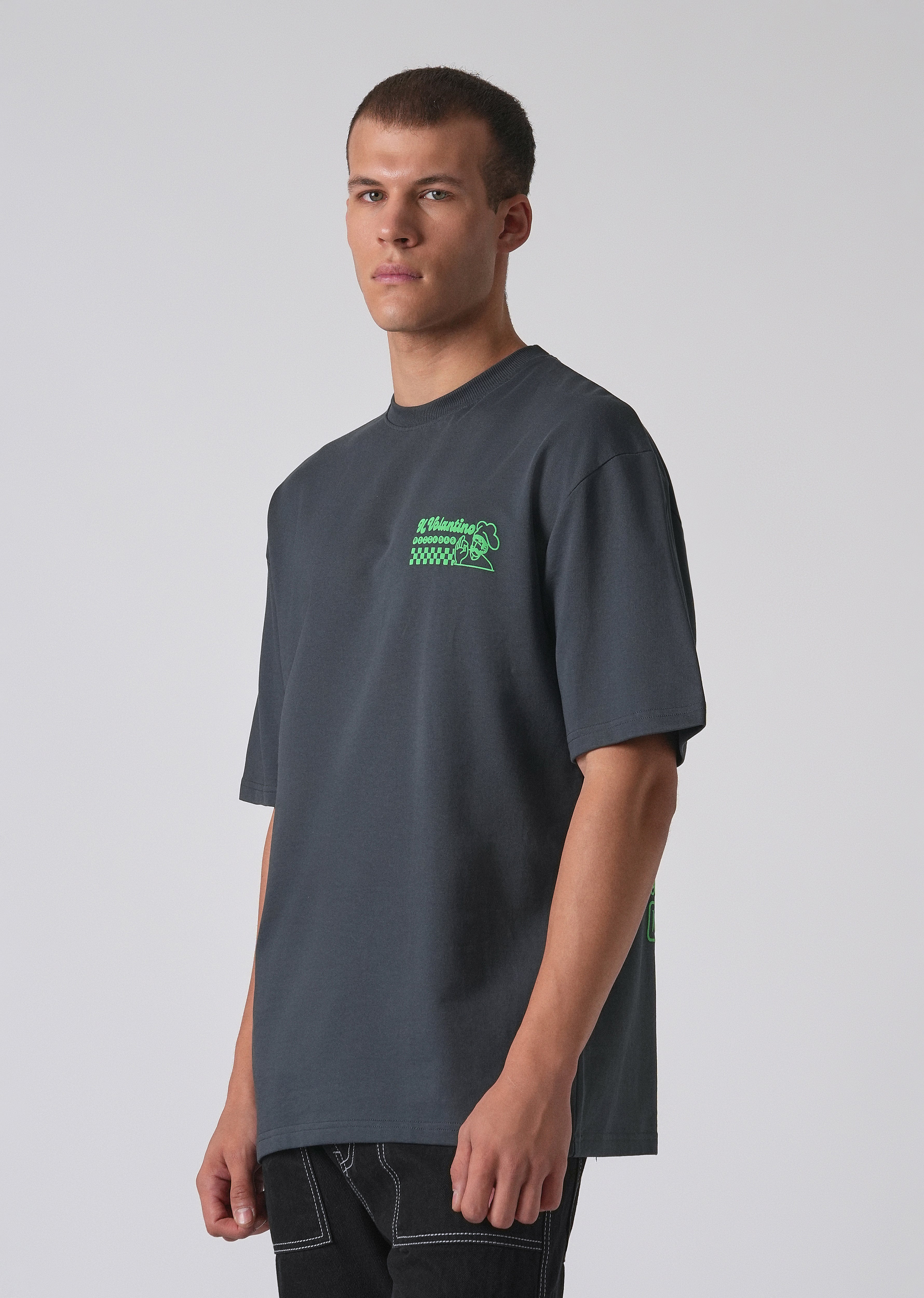 Graphic Novel Black Oversized T-shirt