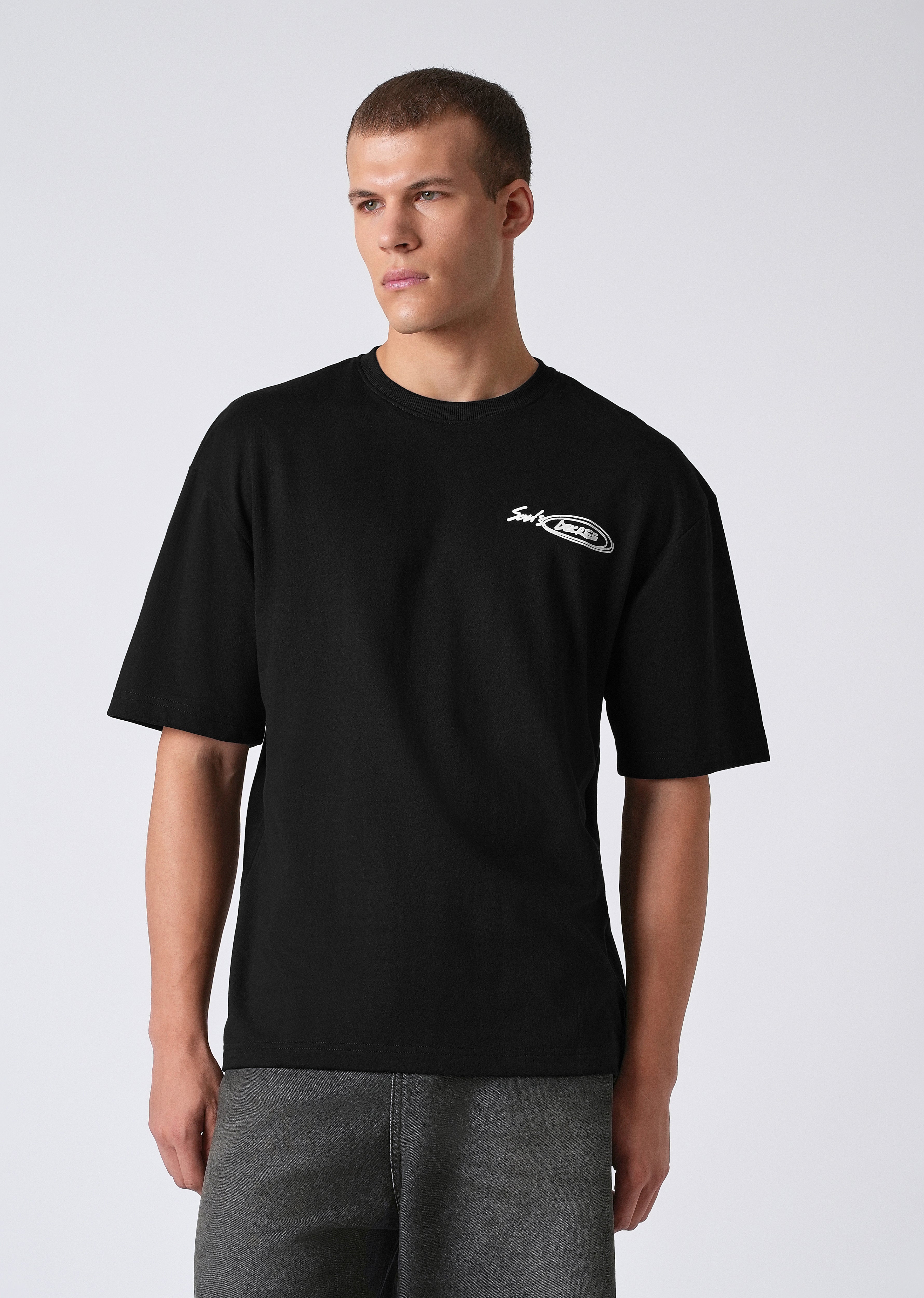 Charcoal Black Oversized T-shirt