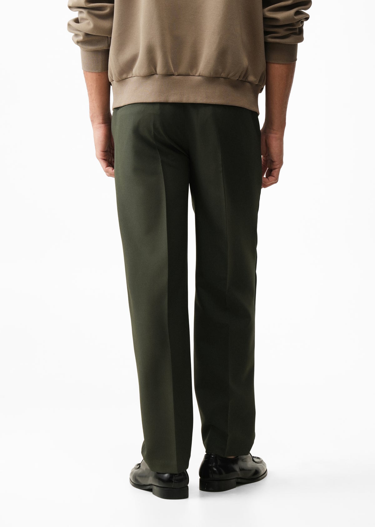 Dark Green Relaxed Trousers