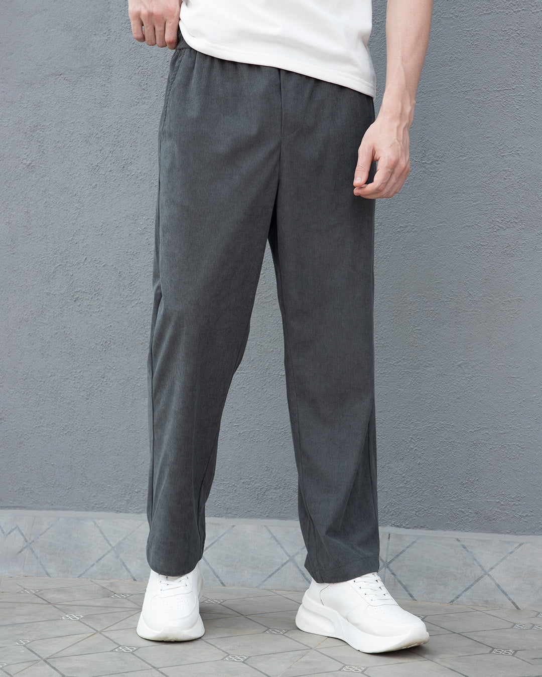Castor Gray Corduroy Pant
