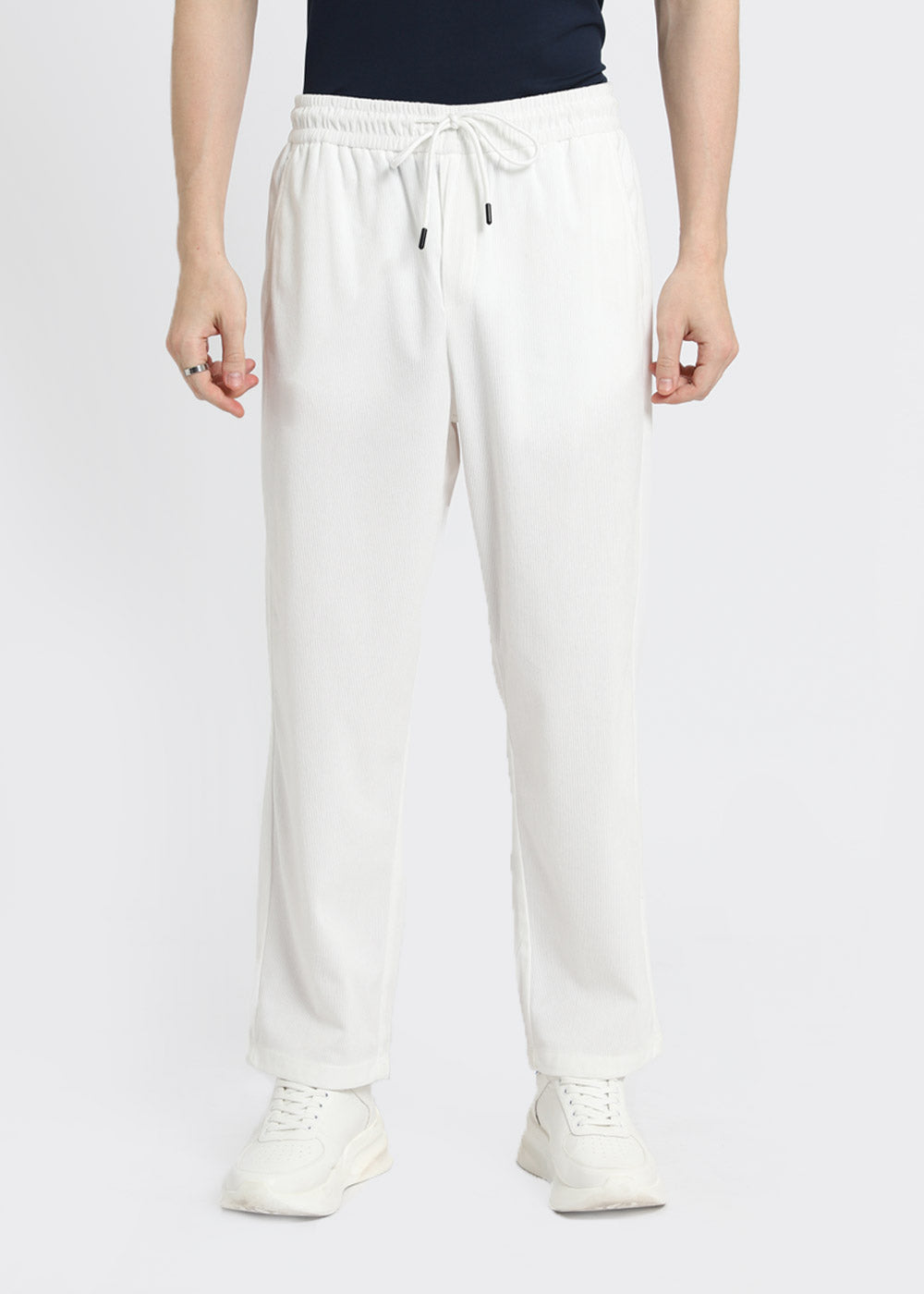 Ice White Corduroy Pant