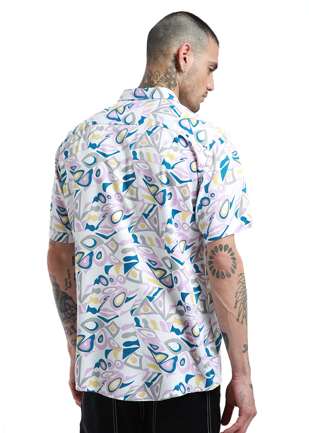 Prismatic Print Half Sleeve Shirt