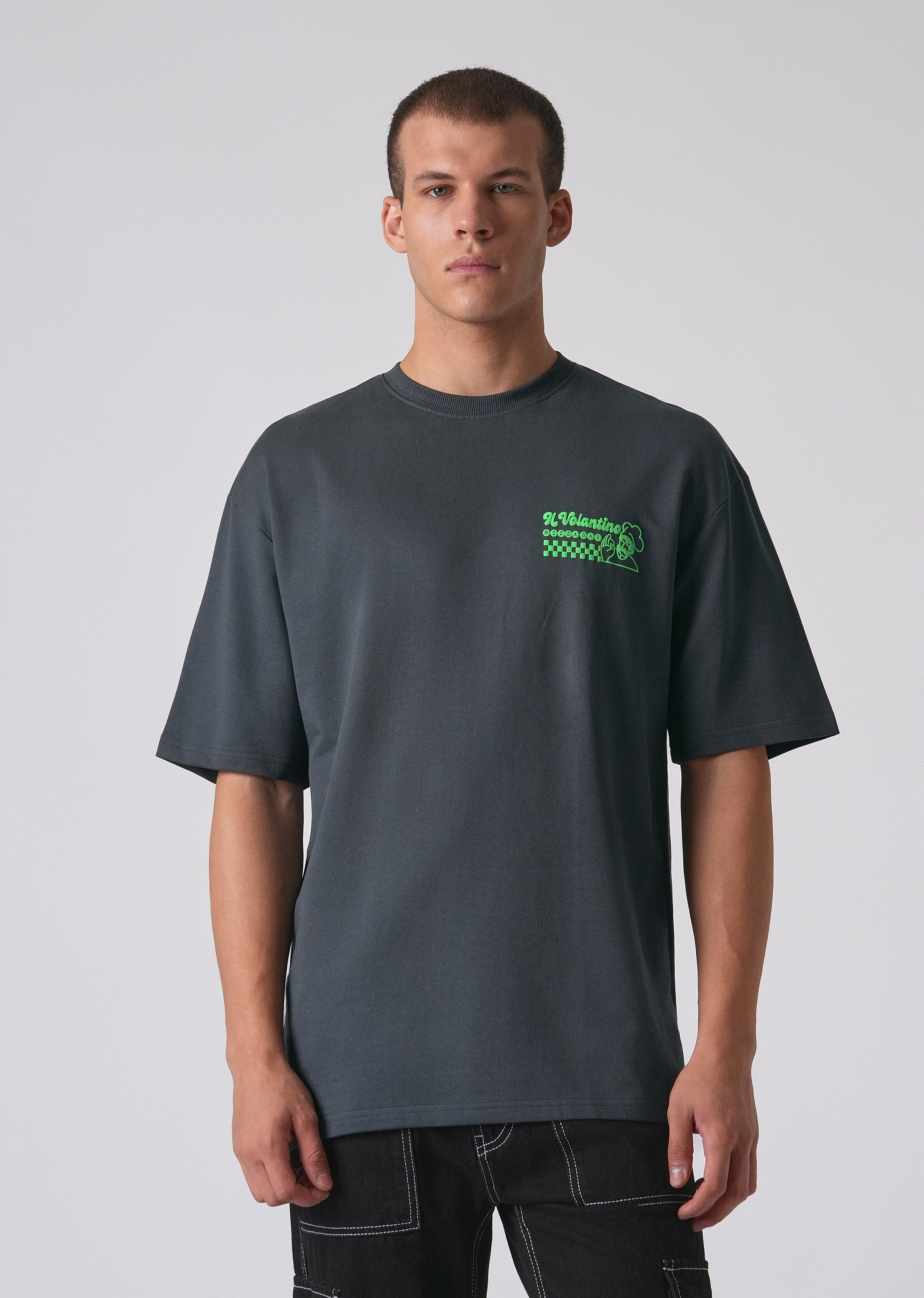 Graphic Novel Black Oversized T-shirt