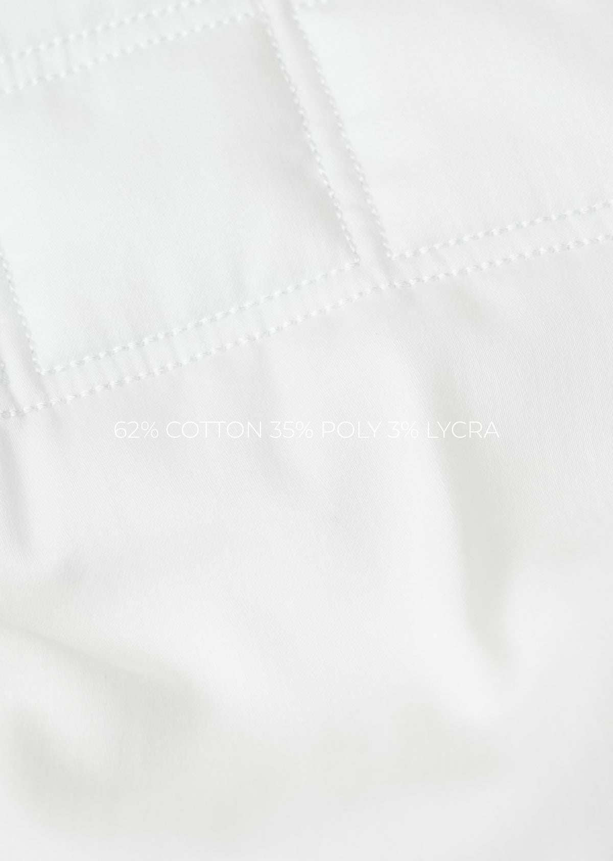White Padded Check Designer Shirt