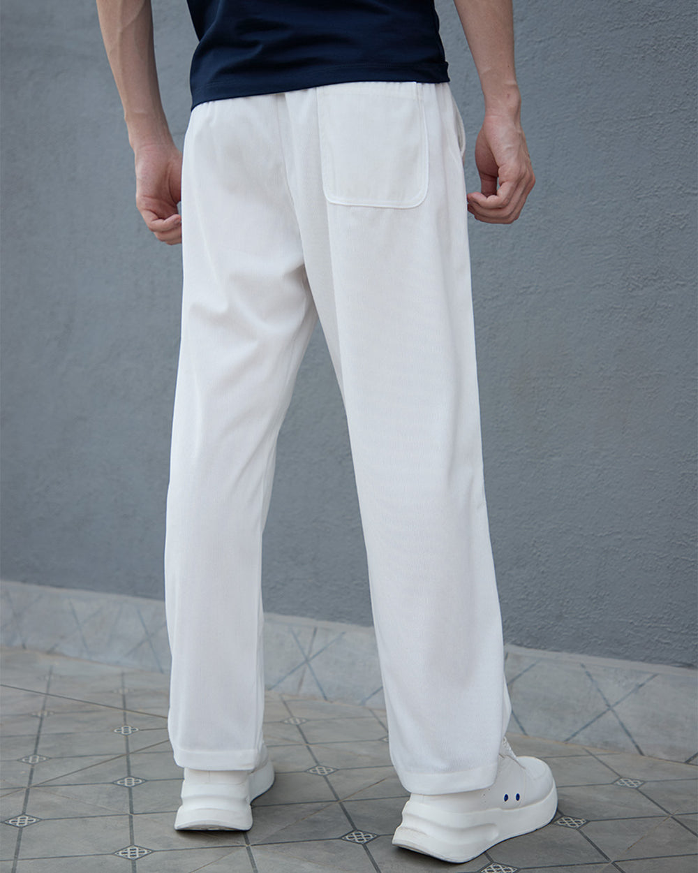 Ice White Corduroy Pant