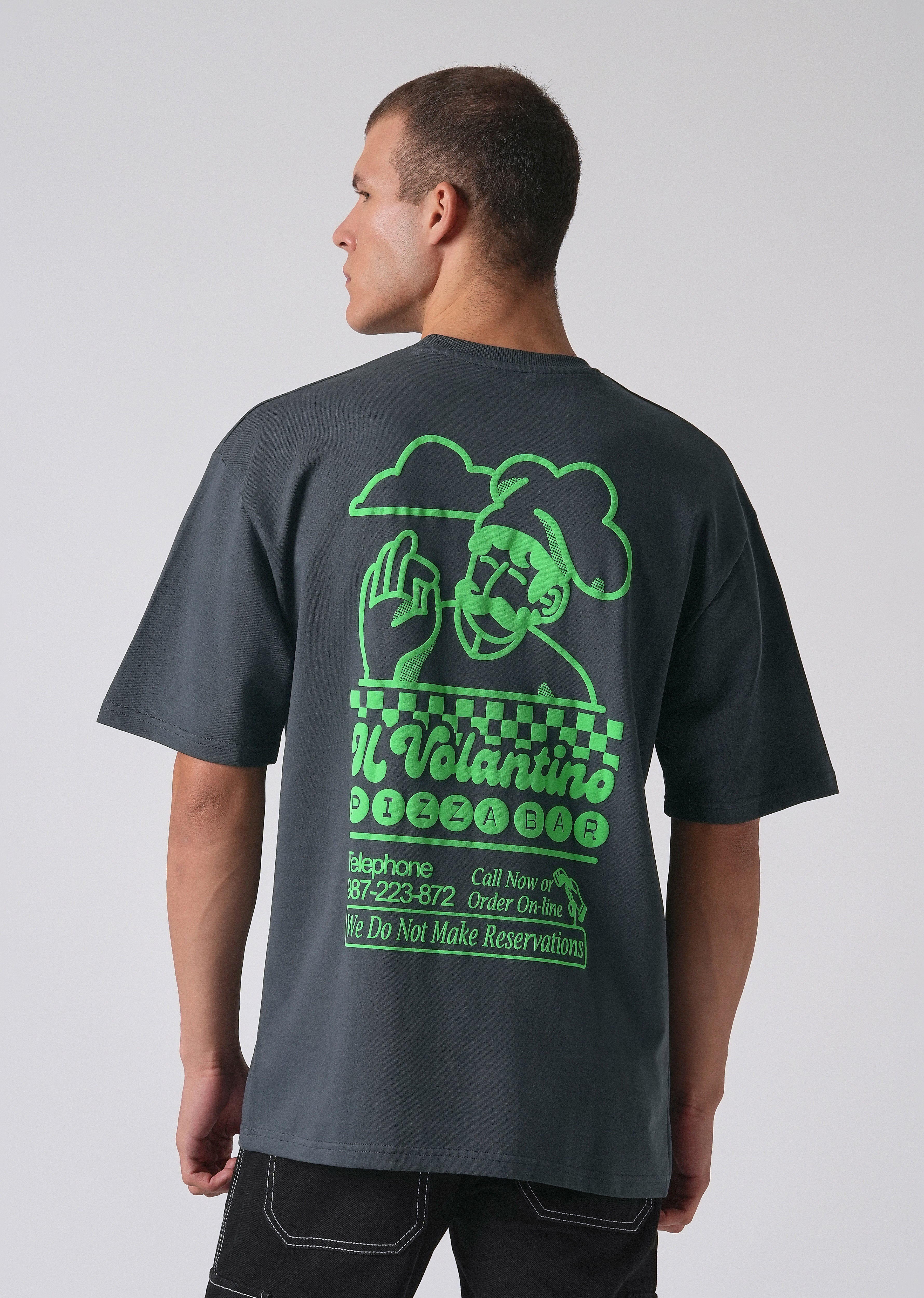 Graphic Novel Black Oversized T-shirt