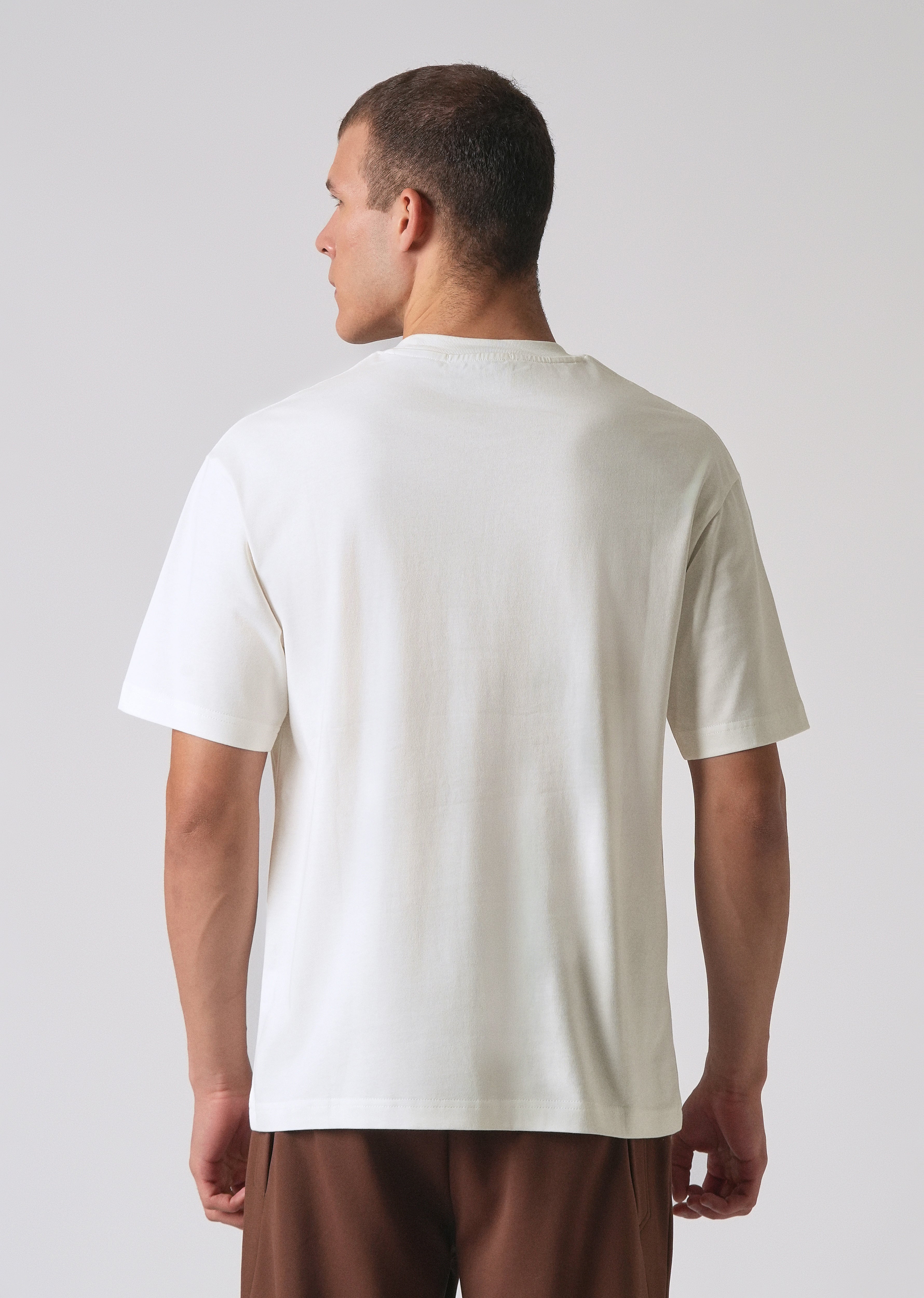 Passion White Printed Oversized T-shirt