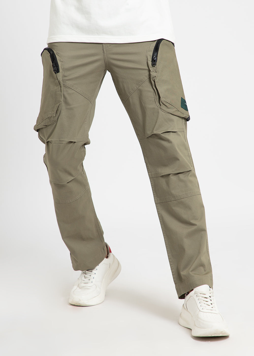 Goes Green Cargo Pants, Green Cargo Pants Zippers