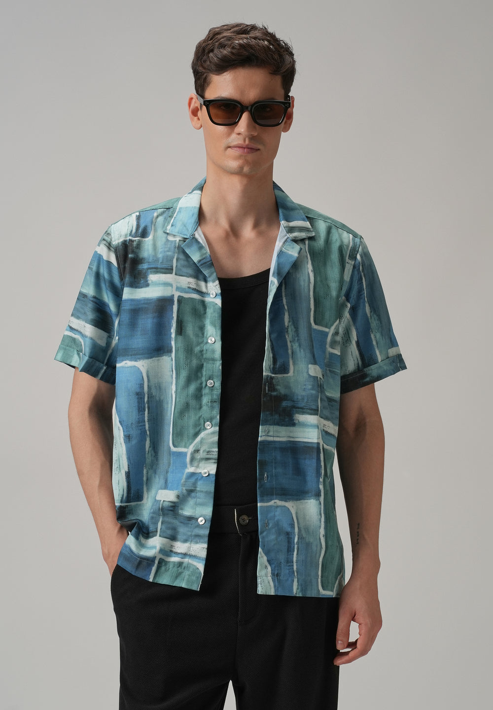 Abstract Art Half Sleeve Shirt