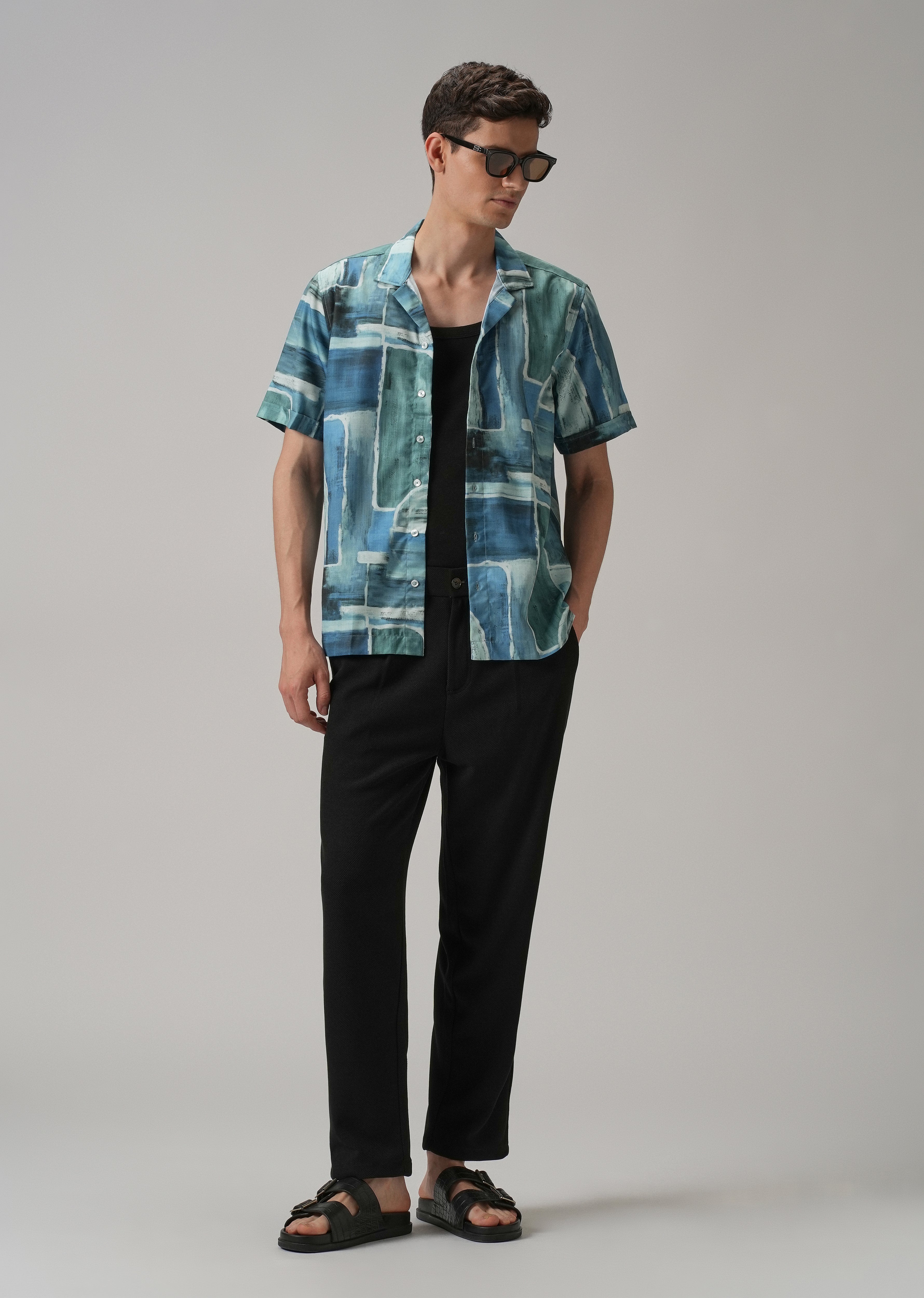 Abstract Art Half Sleeve Shirt