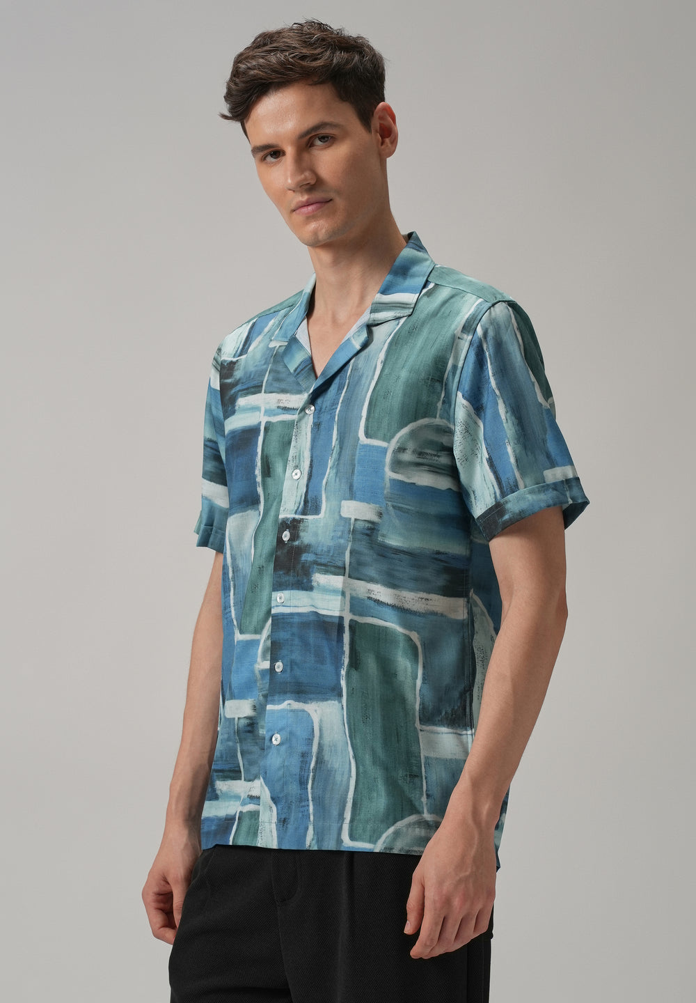 Abstract Art Half Sleeve Shirt