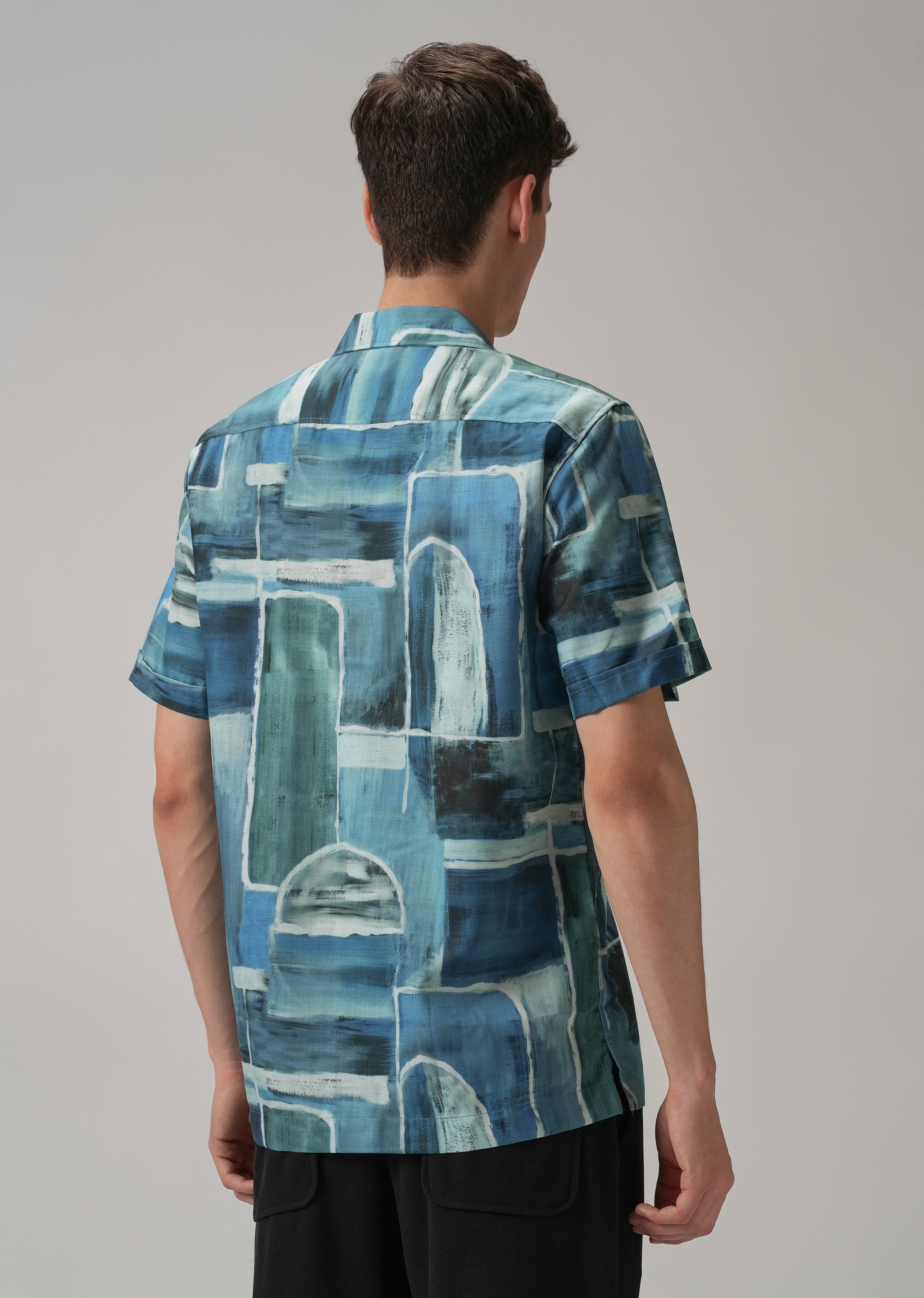 Abstract Art Half Sleeve Shirt