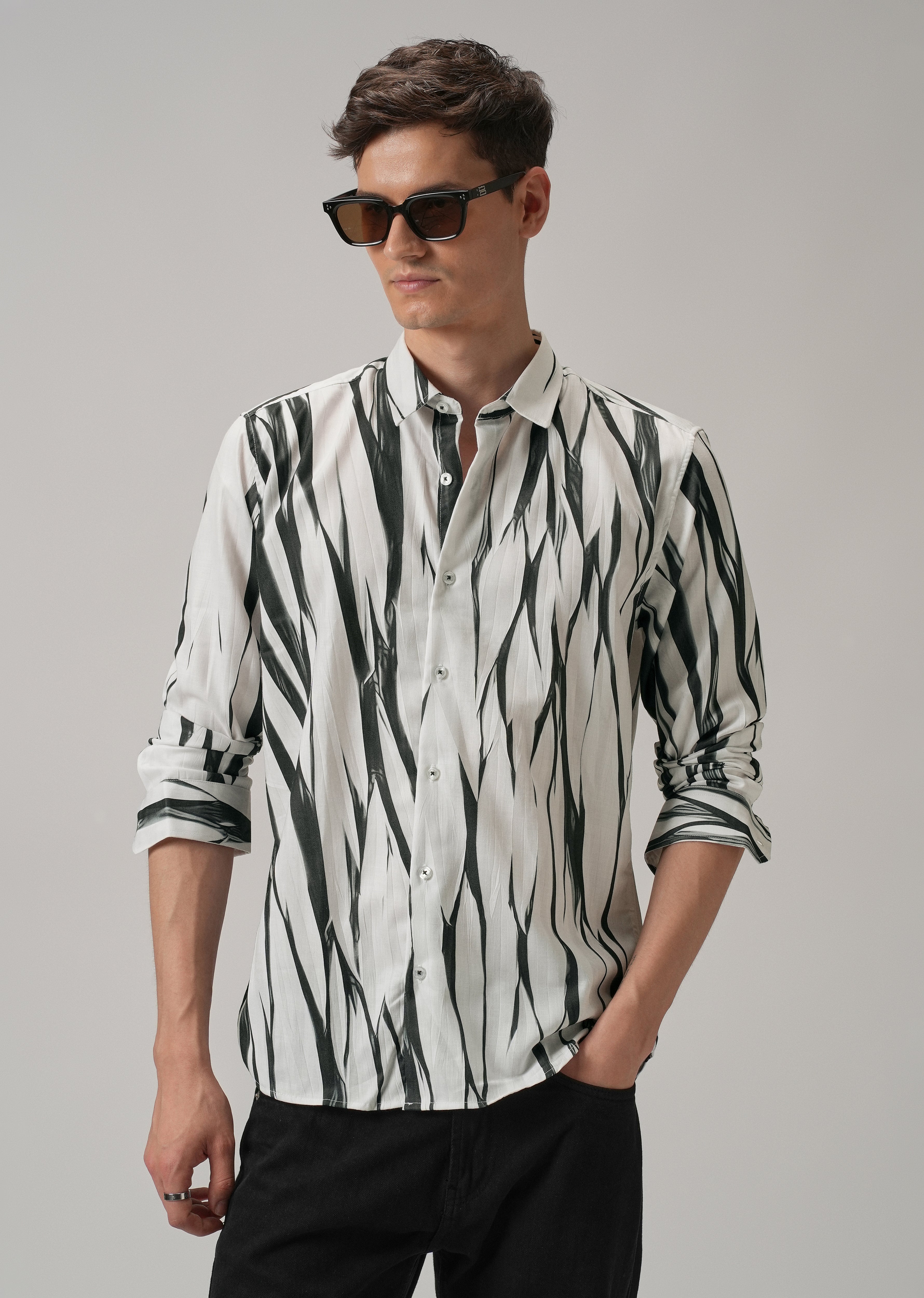 Abstract Black Shirt