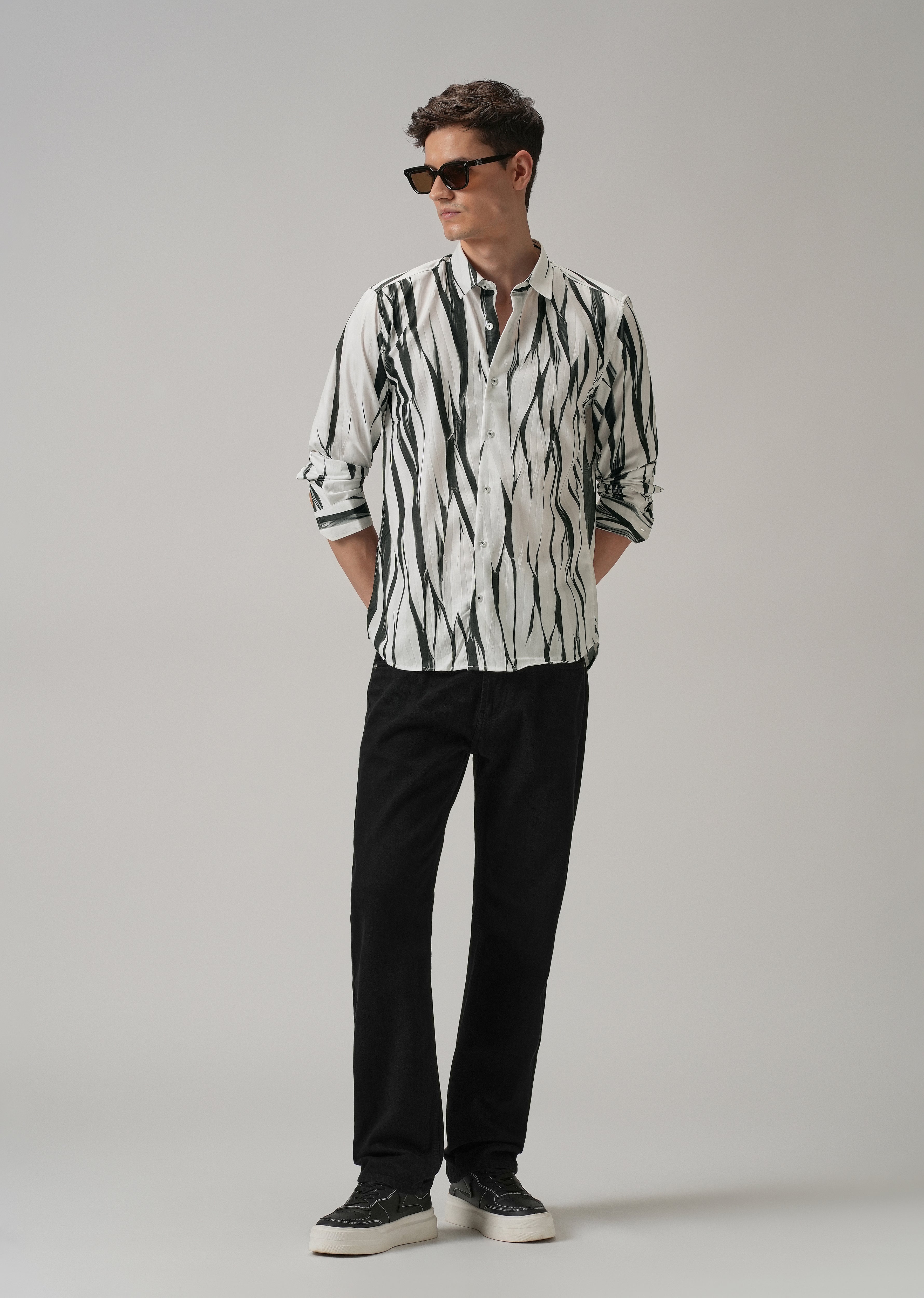 Abstract Black Shirt